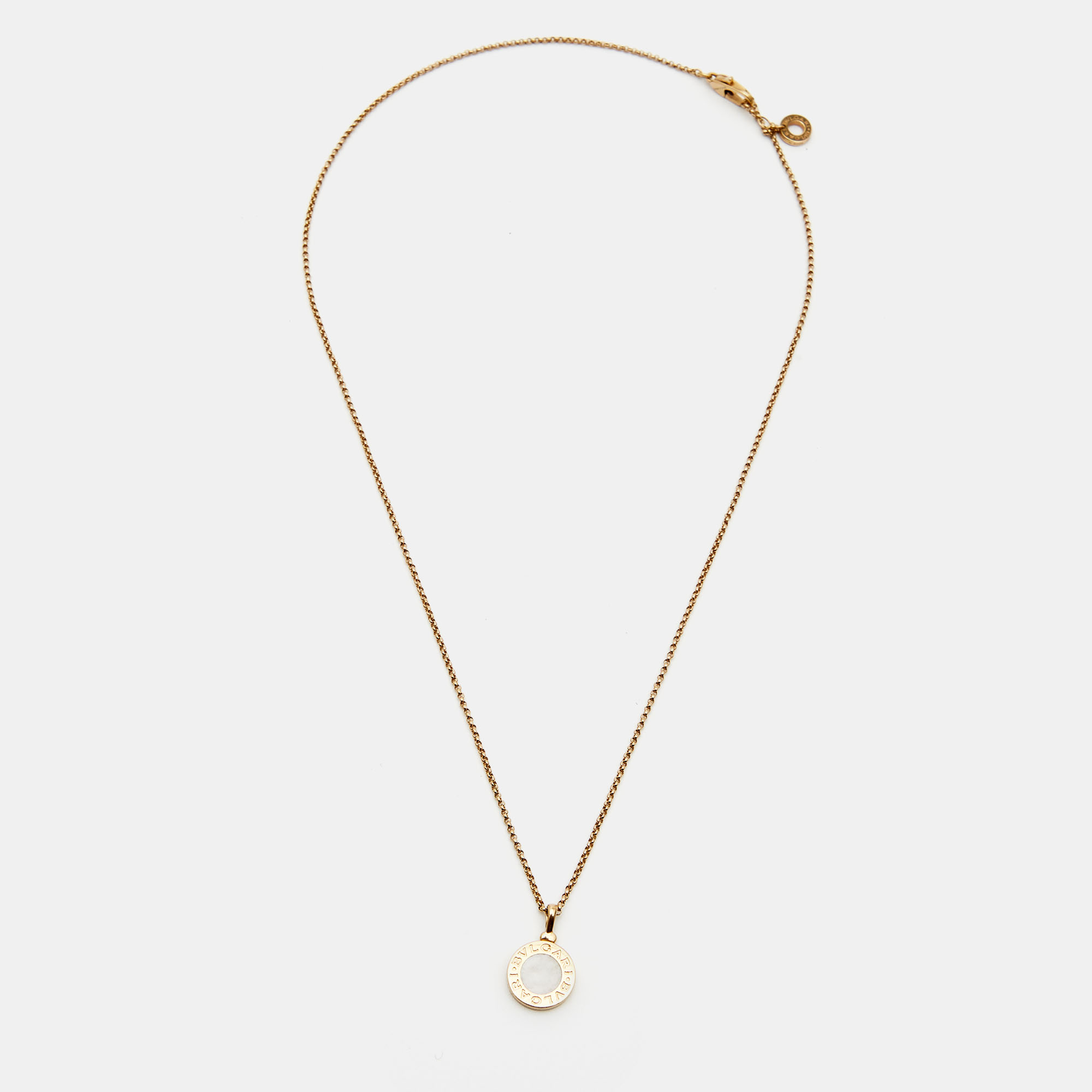 

Bvlgari Bvlgari Mother of Pearl 18k Rose Gold Diamond Necklace