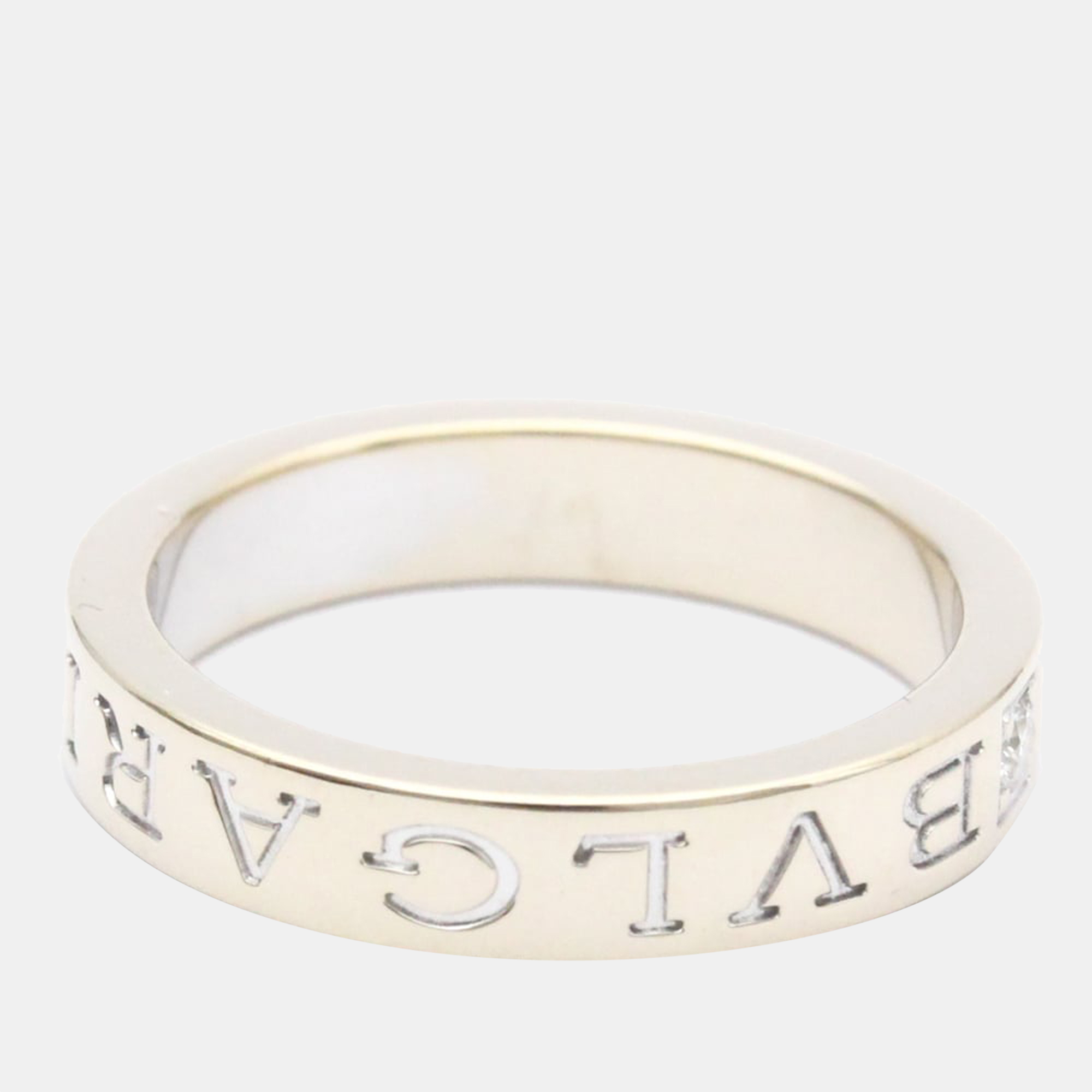 

Bvlgari 18K White Gold Diamond Ring EU 54.5