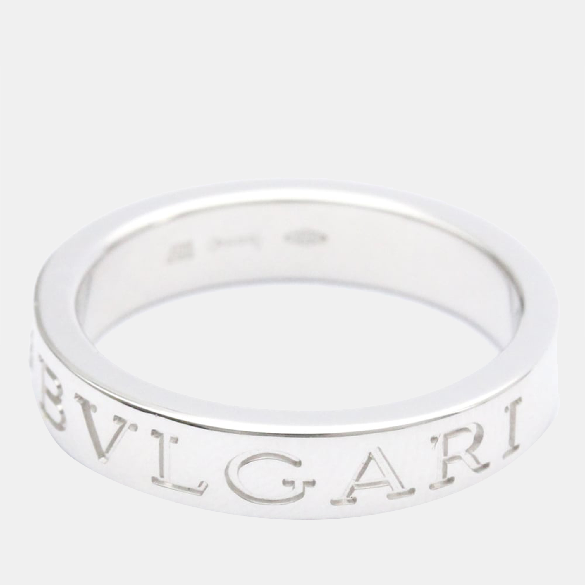 

Bvlgari 18K White Gold Diamond Ring EU 52