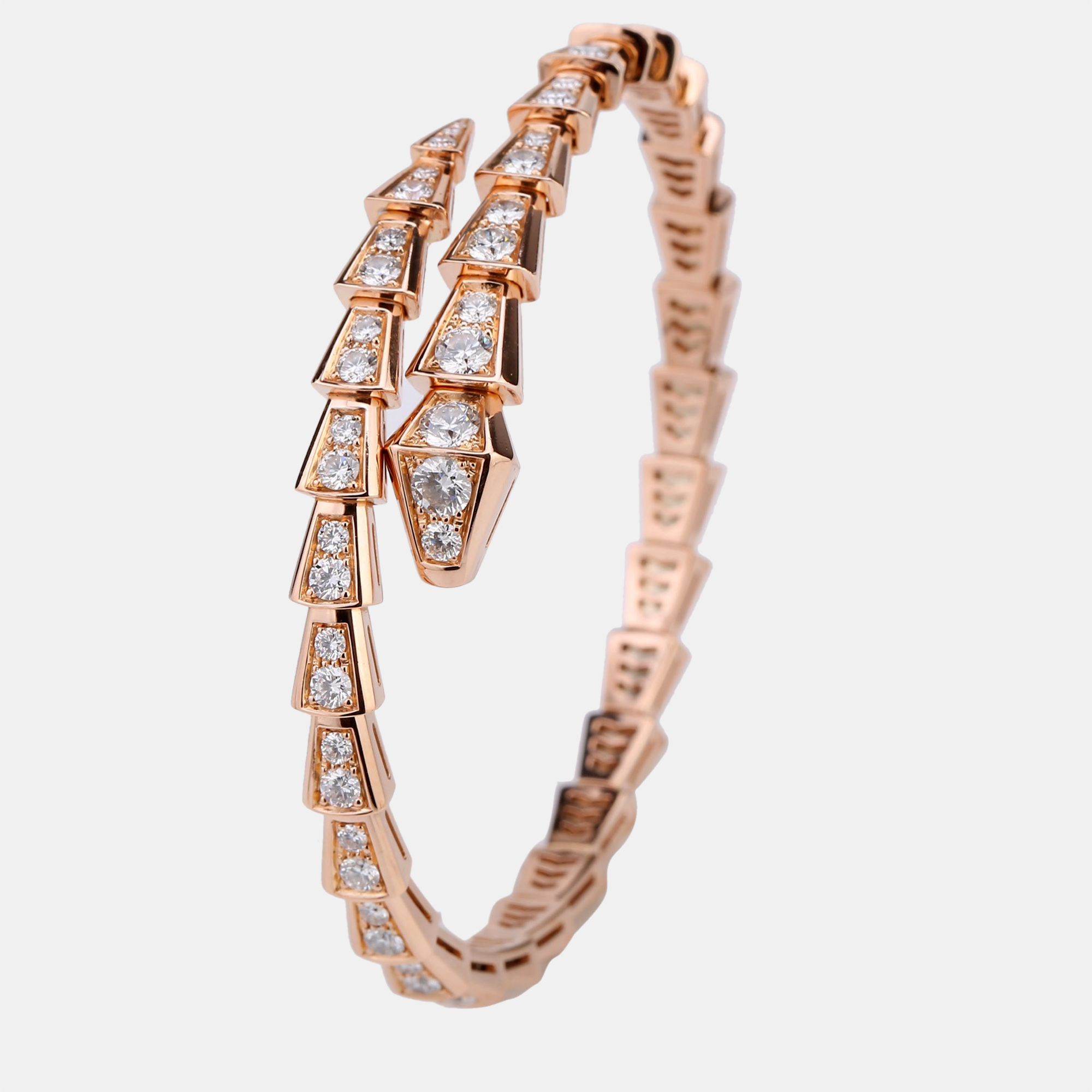 

Bvlgari Serpenti Viper One-coil Rose Gold Thin Bracelet Size