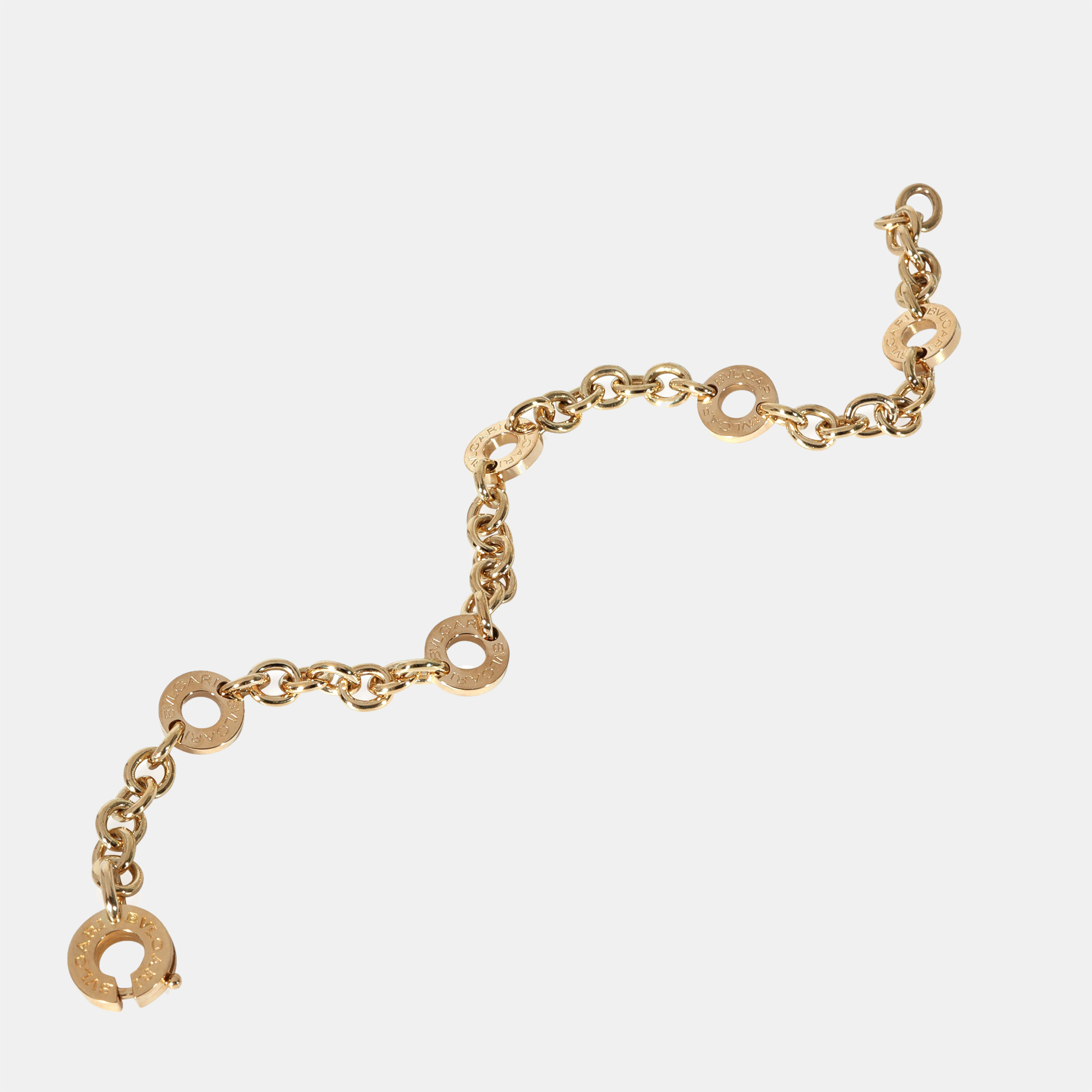 

BVLGARI Bvlgari Bvlgari Link Station Bracelet in 18k Yellow Gold