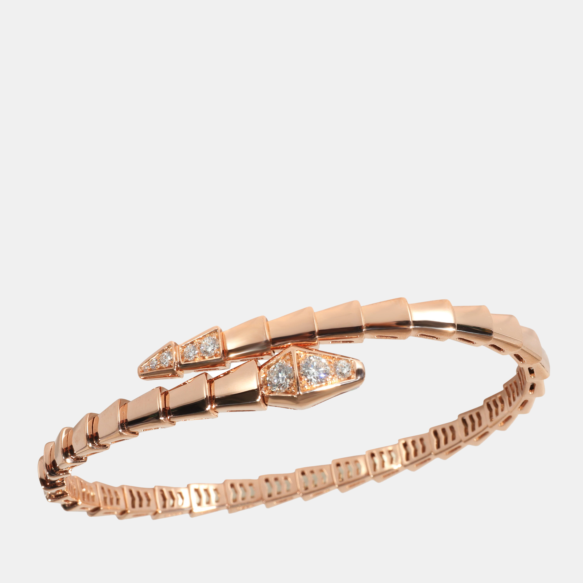 

Bvlgari Serpenti Bracelet in 18k Rose Gold 0.47 CTW Size Medium