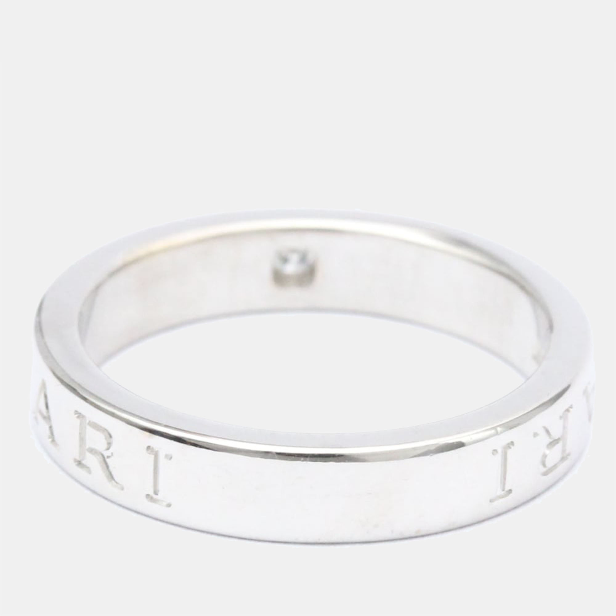 

Bvlgari Bvlgari Bvlgari 18K White Gold Diamond Ring EU 56
