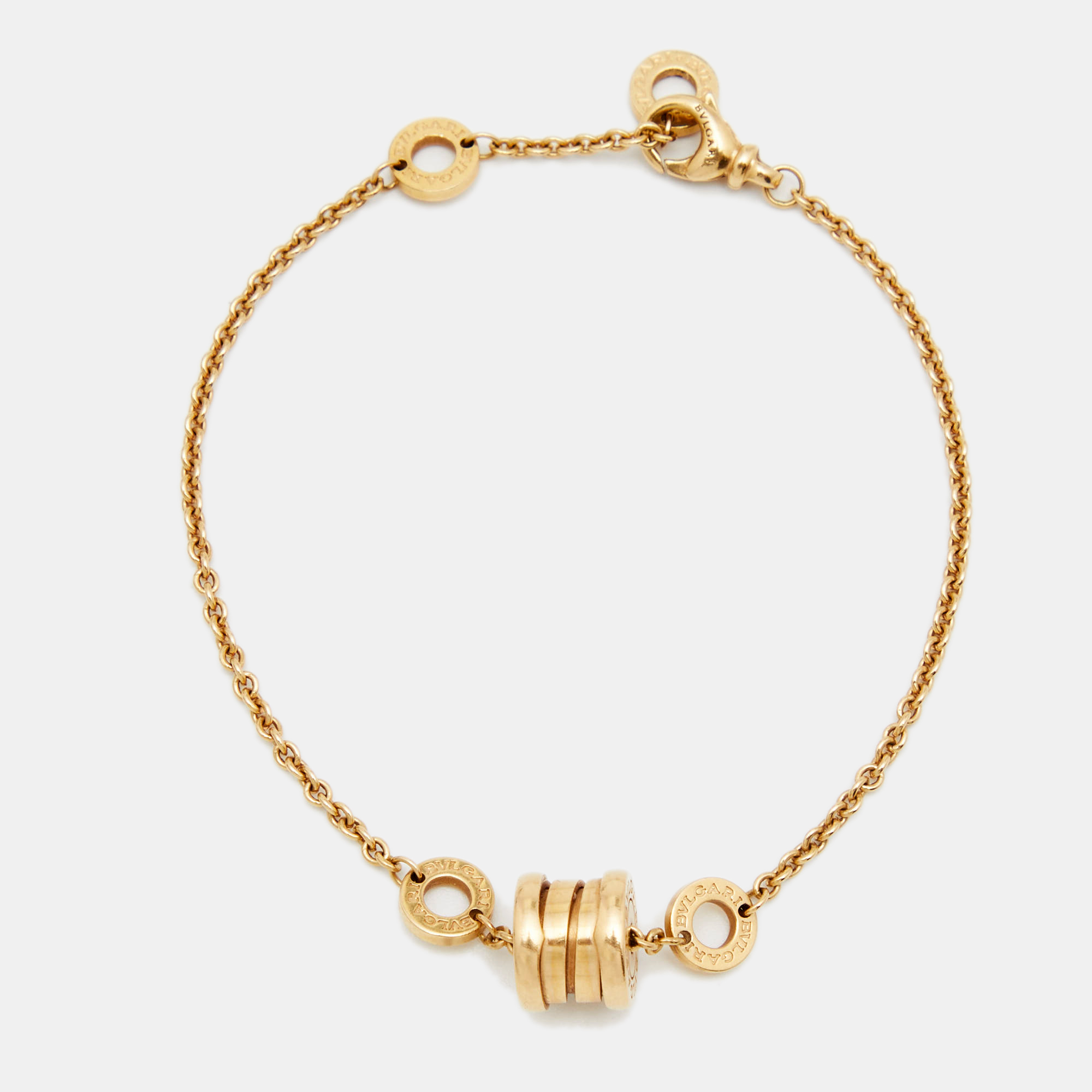 Pre Owned Bvlgari B.Zero1 18k Yellow Gold Bracelet