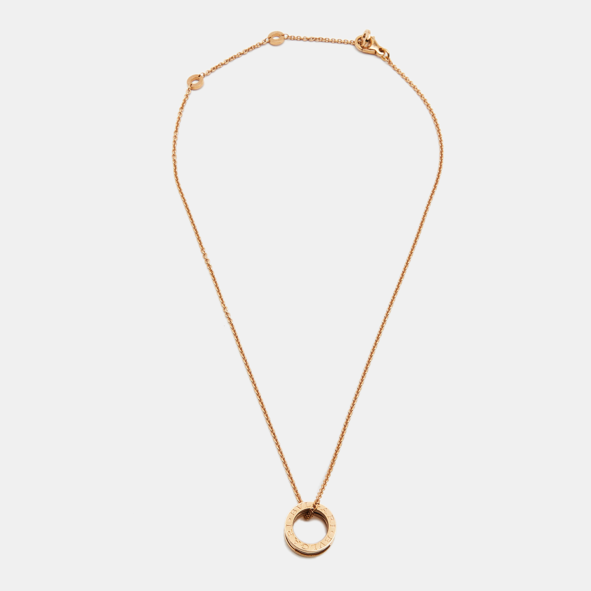 

Bvlgari B.Zero1 Ceramic 18k Rose Gold Pendant Necklace