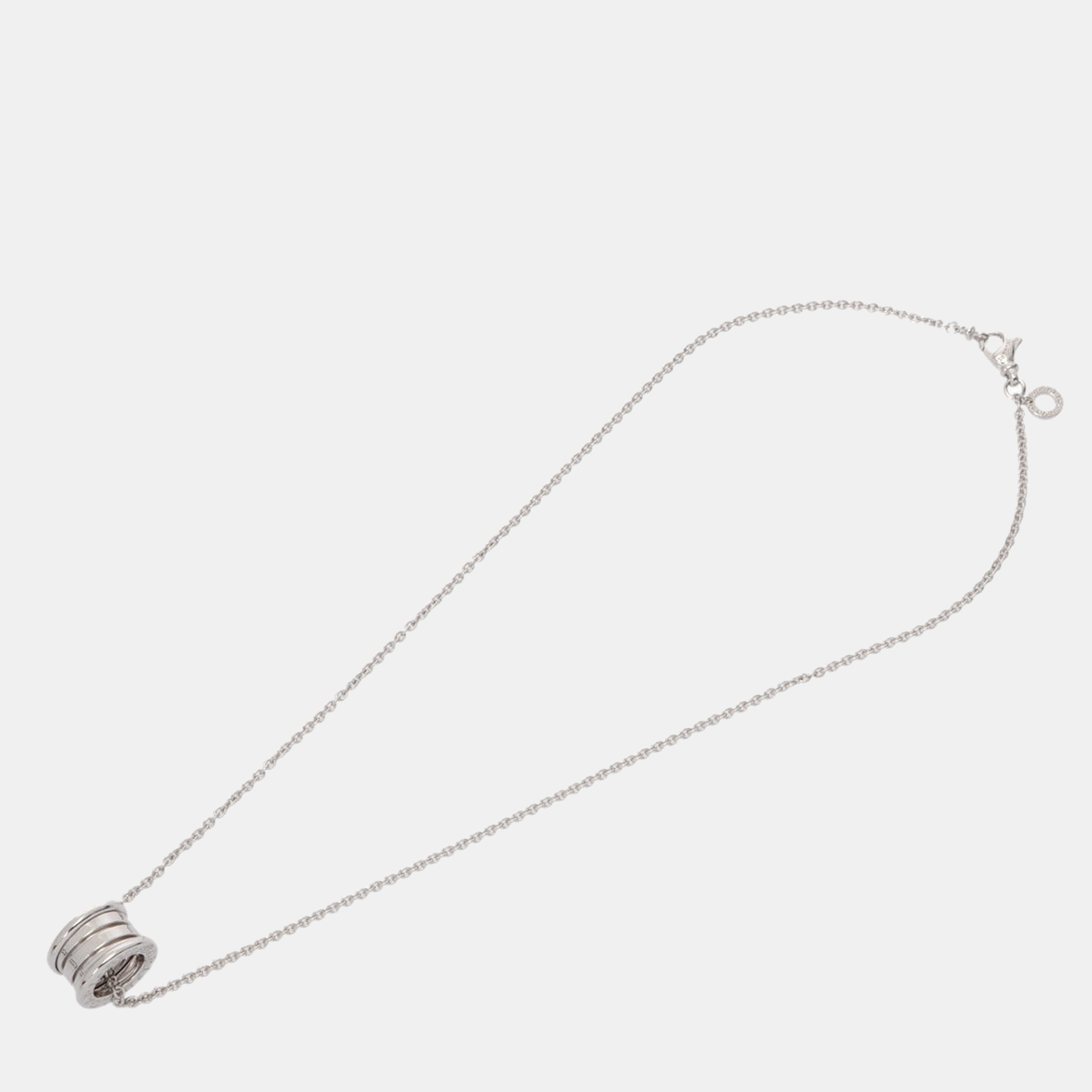 

Bvlgari B.Zero1 18K White Gold Necklace, Silver