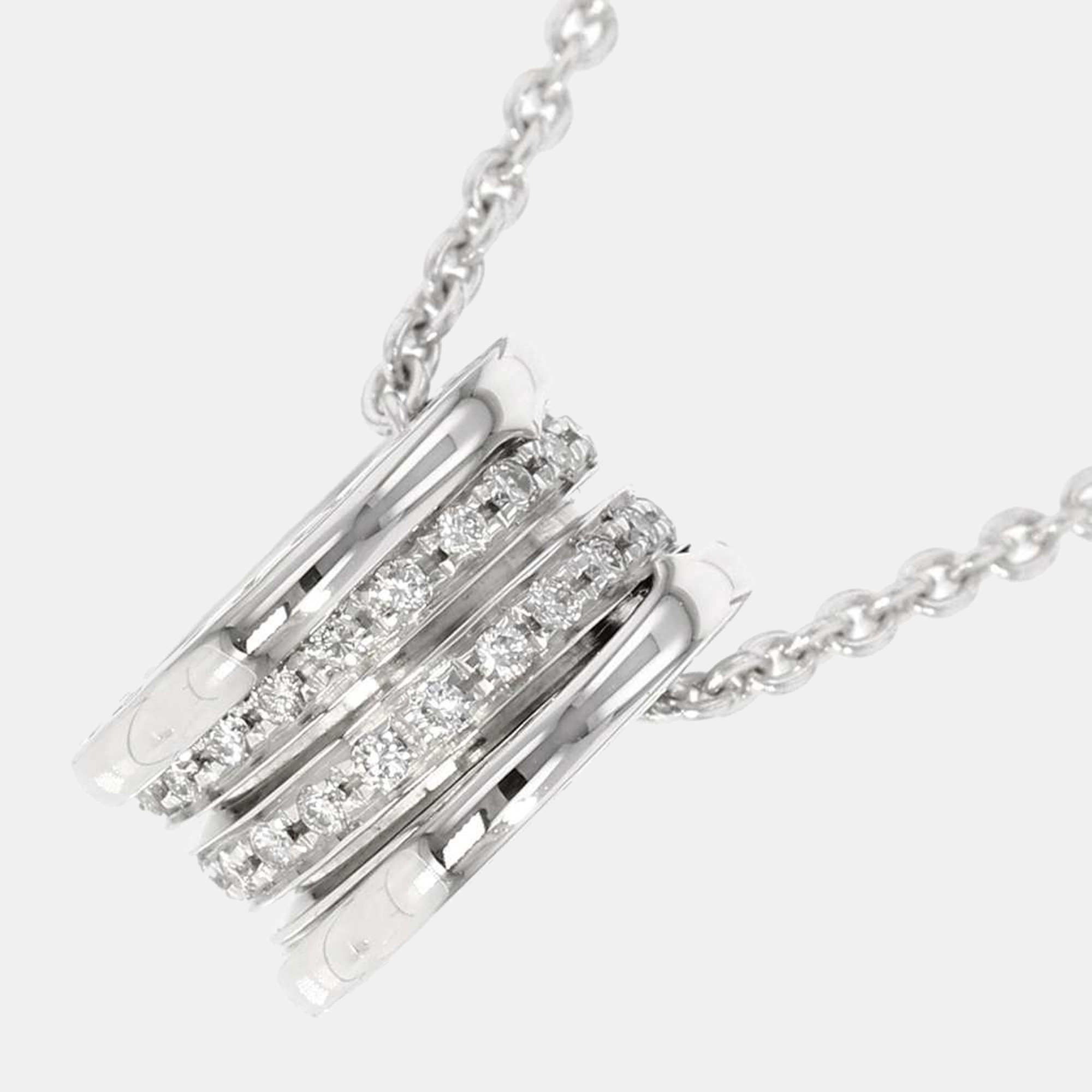 

Bvlgari B.Zero1 Vintage 18K White Gold Diamond Necklace