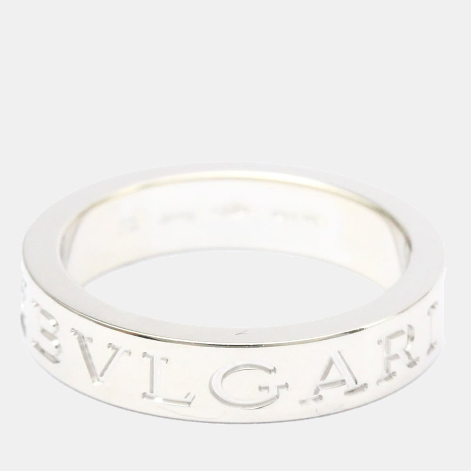 

Bvlgari 18K White Gold Diamond Ring EU 49