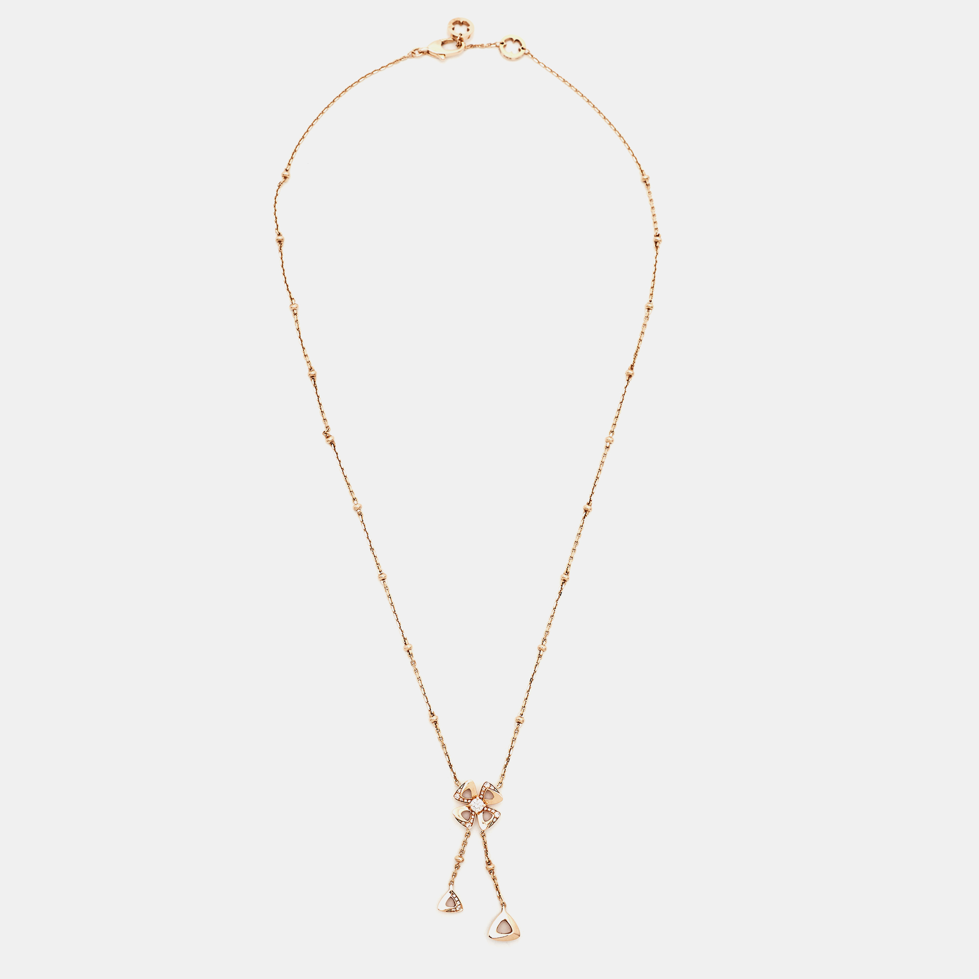 

Bvlgari Fiorever Diamond 18K Rose Gold Necklace