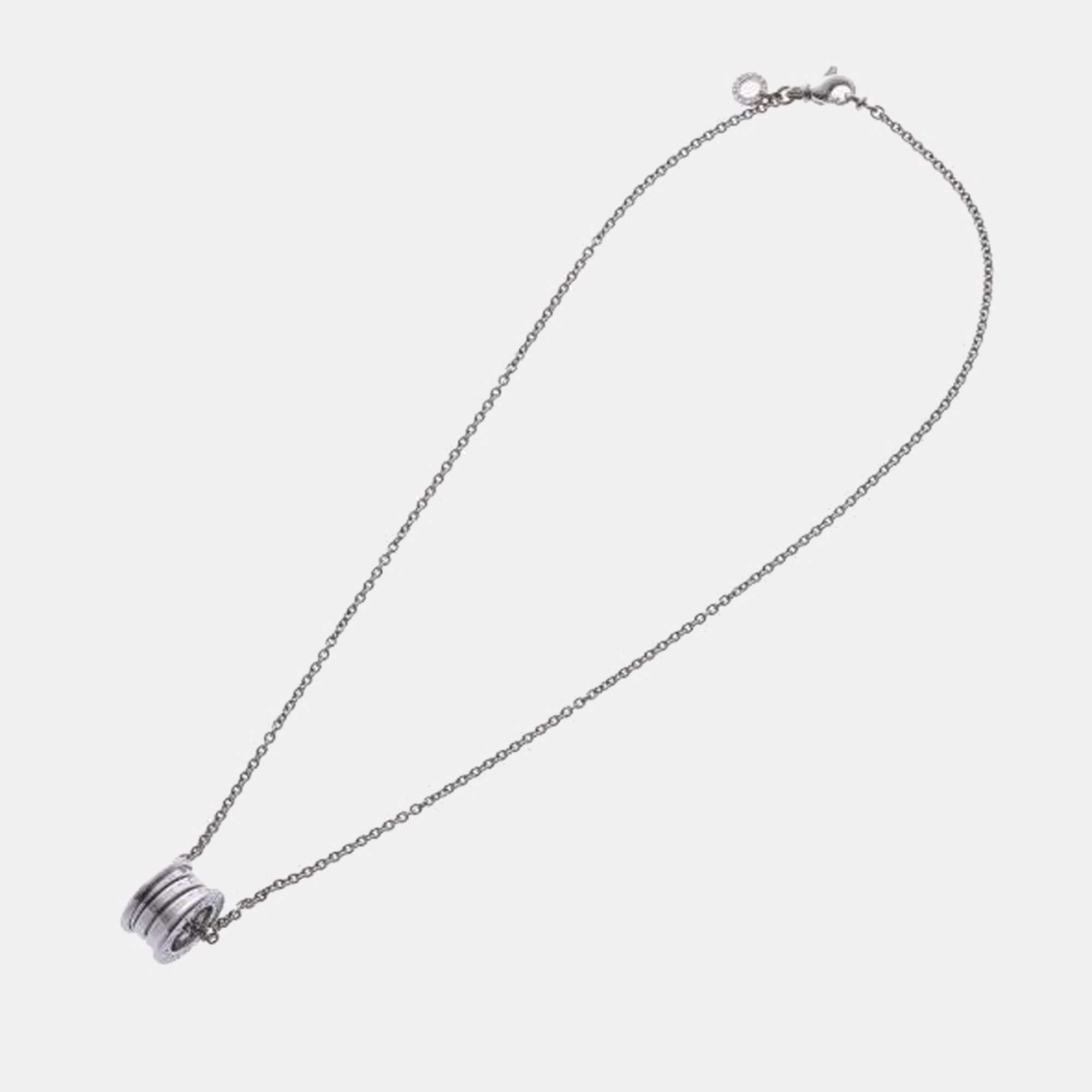 

Bvlgari B.Zero1 18K White Gold Necklace, Silver