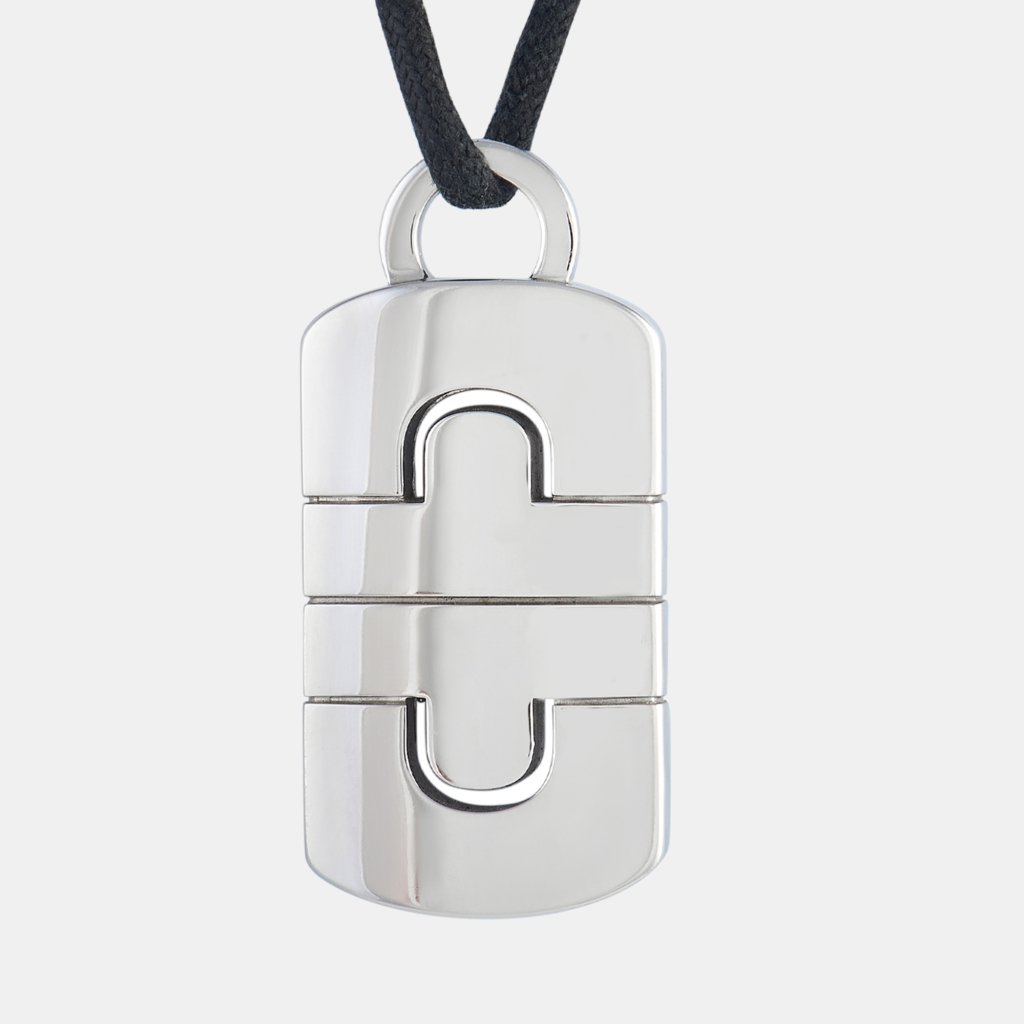 

Bvlgari Parentesi 18K White Gold Silk Cord Necklace