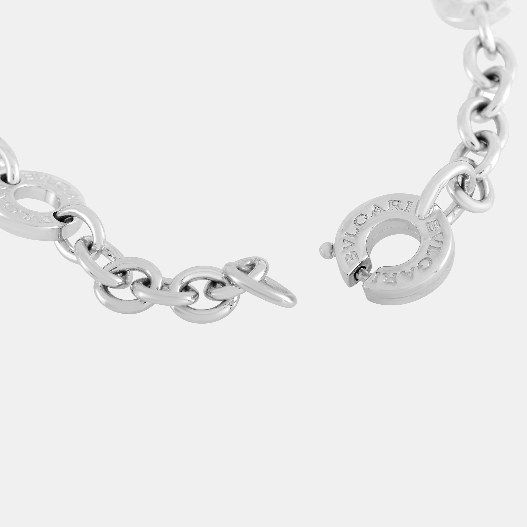 

Bvlgari 18K White Gold Charm Bracelet