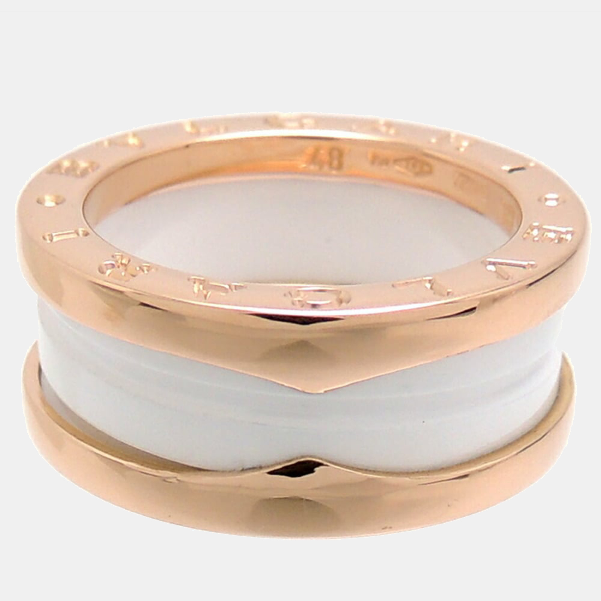 

Bvlgari B.Zero1 18K Rose Gold Ceramic Ring EU 48