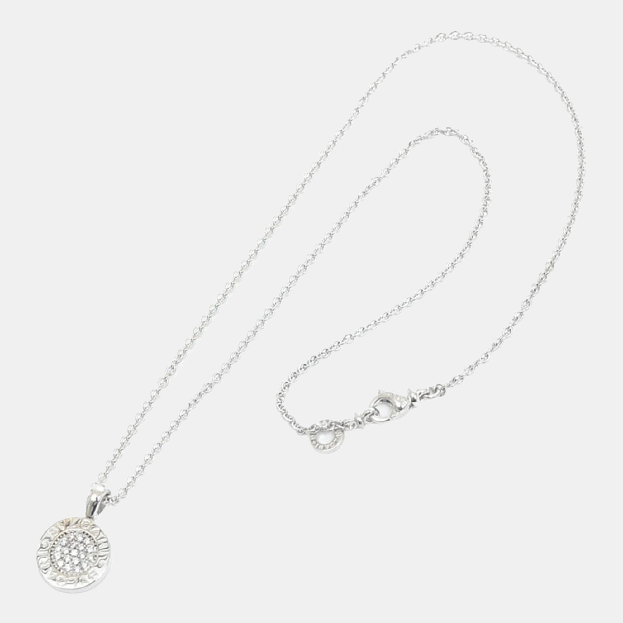 

Bvlgari 18K White Gold Diamond Necklace