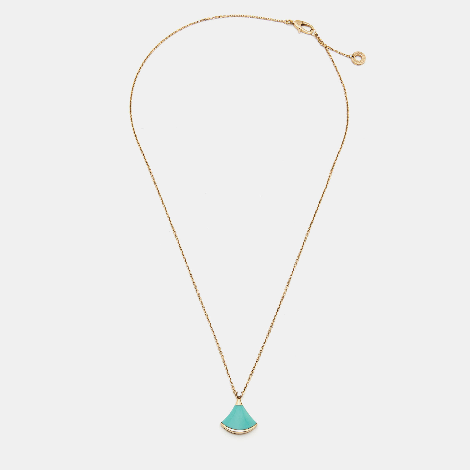

Bvlgari Divas' Dream Turquoise Diamond 18k Rose Gold Necklace