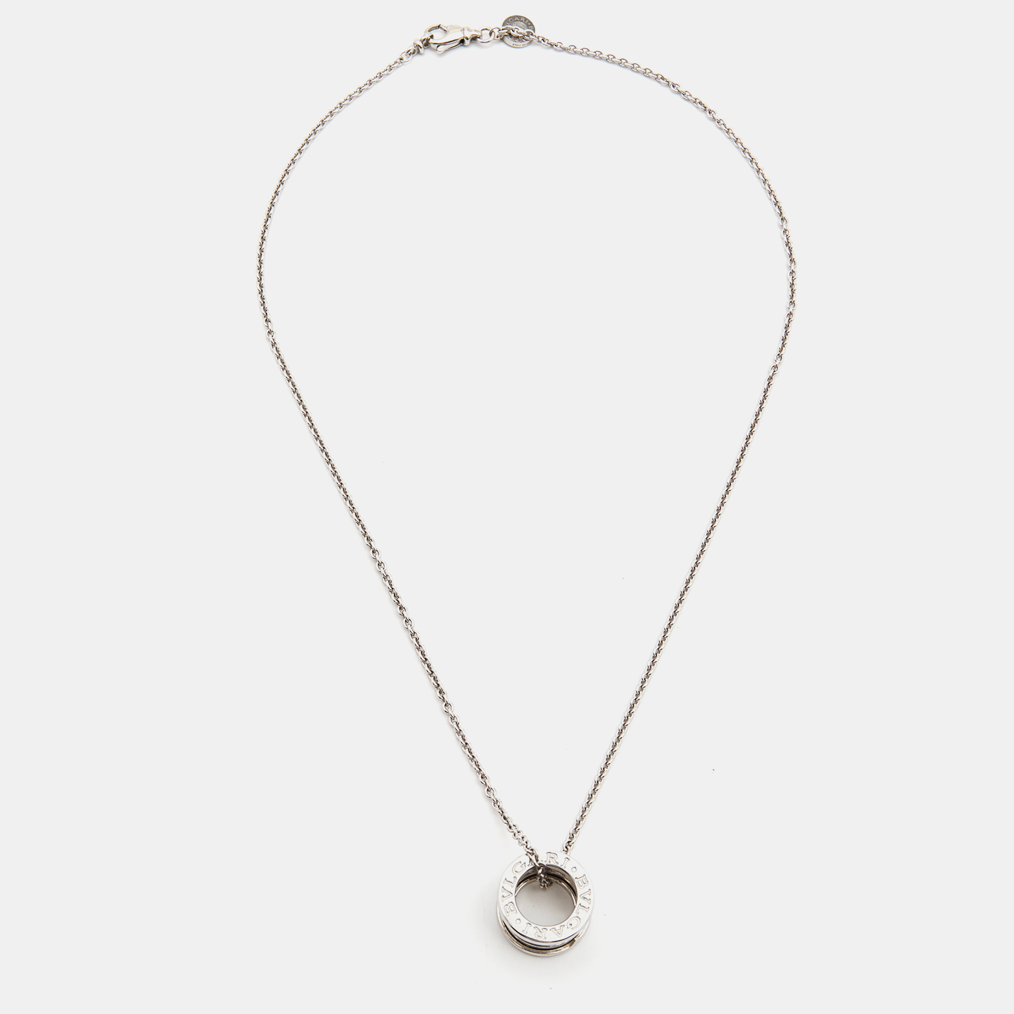 

Bvlgari B.Zero1 18k White Gold Pendant Necklace
