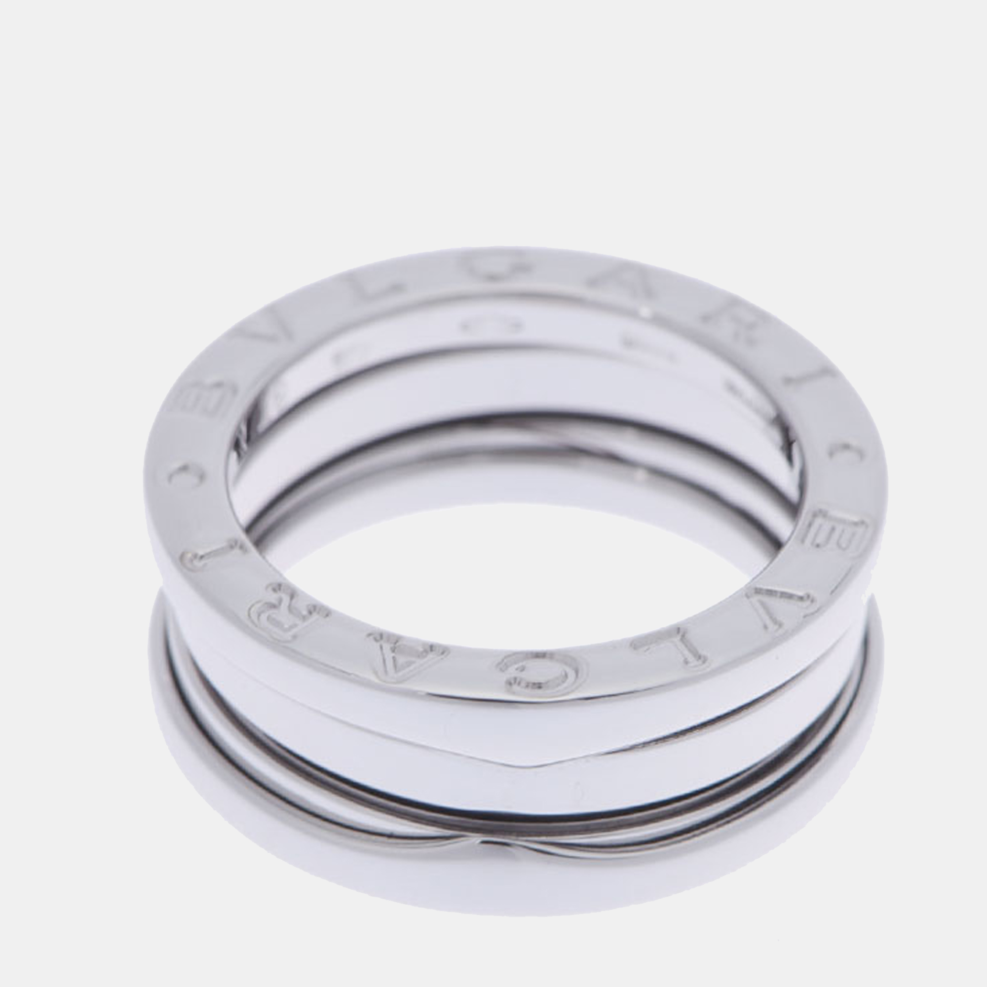 

Bvlgari B.Zero1 18K White Gold Ring EU 48, Silver