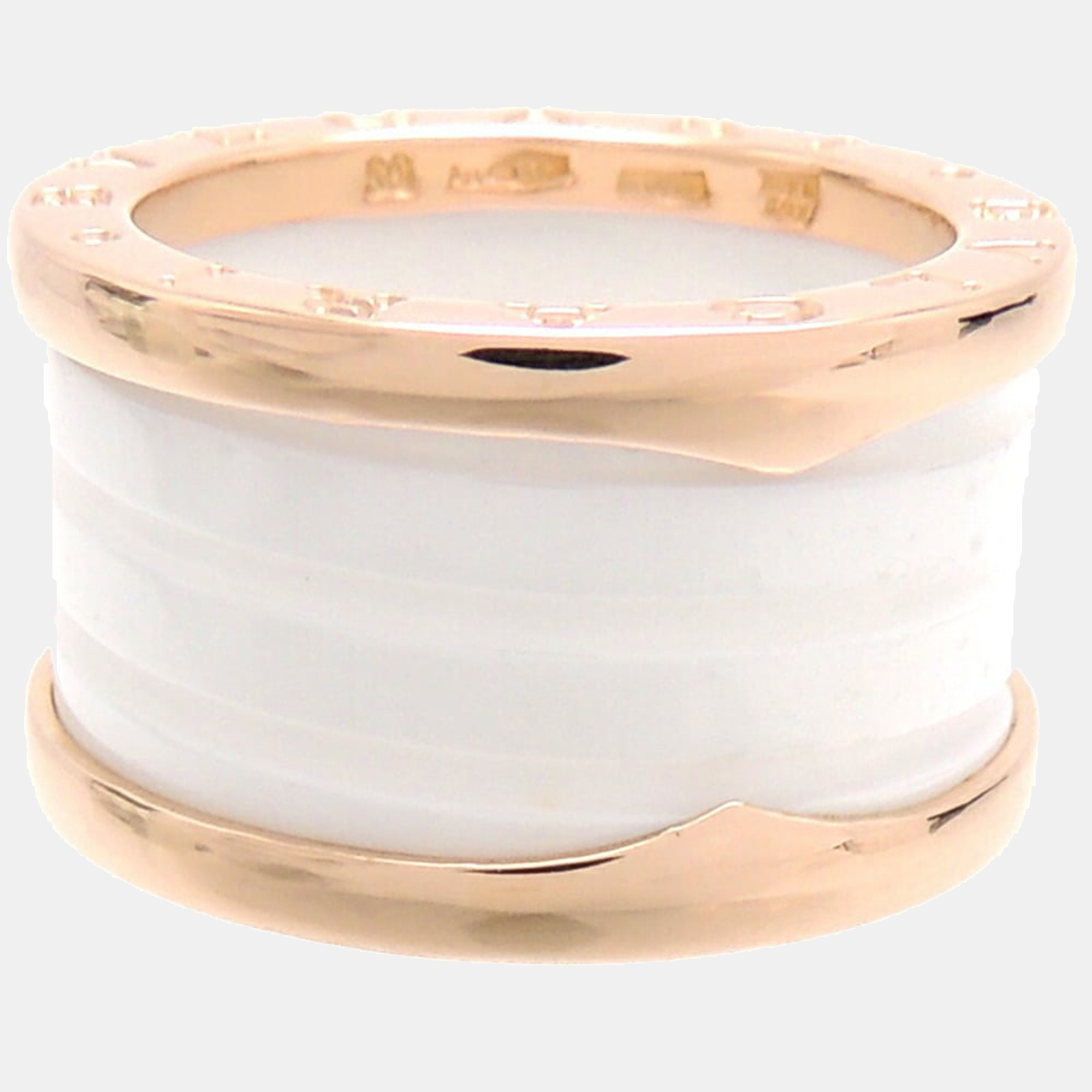 

Bvlgari B.Zero1 18K Rose Gold Ceramic Ring EU 50