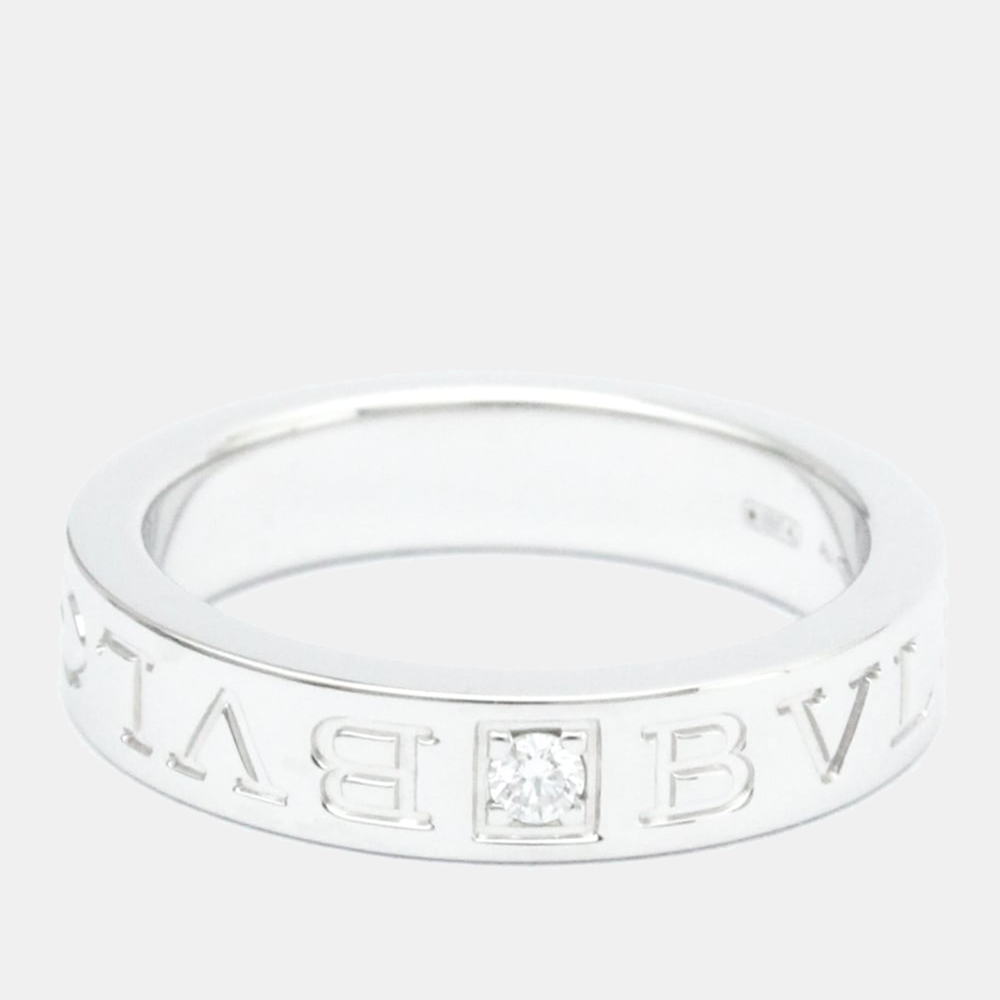 

Bvlgari Bvlgari Bvlgari 18K White Gold Diamond Ring EU 50.5