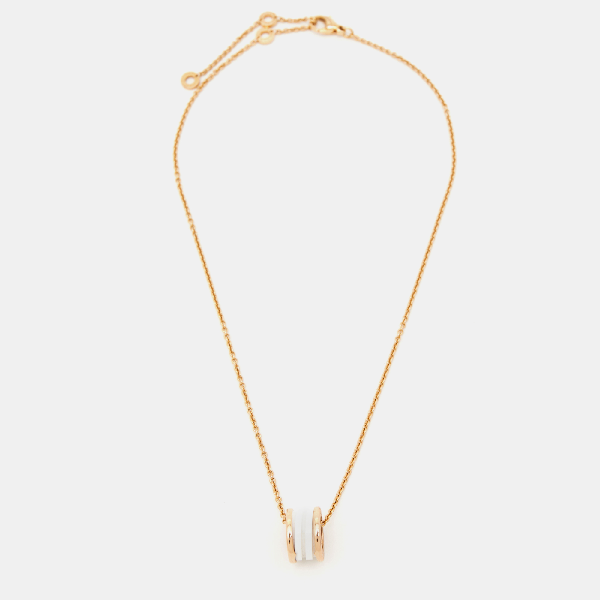 

Bvlgari B.Zero1 Ceramic 18k Rose Gold Pendant Necklace