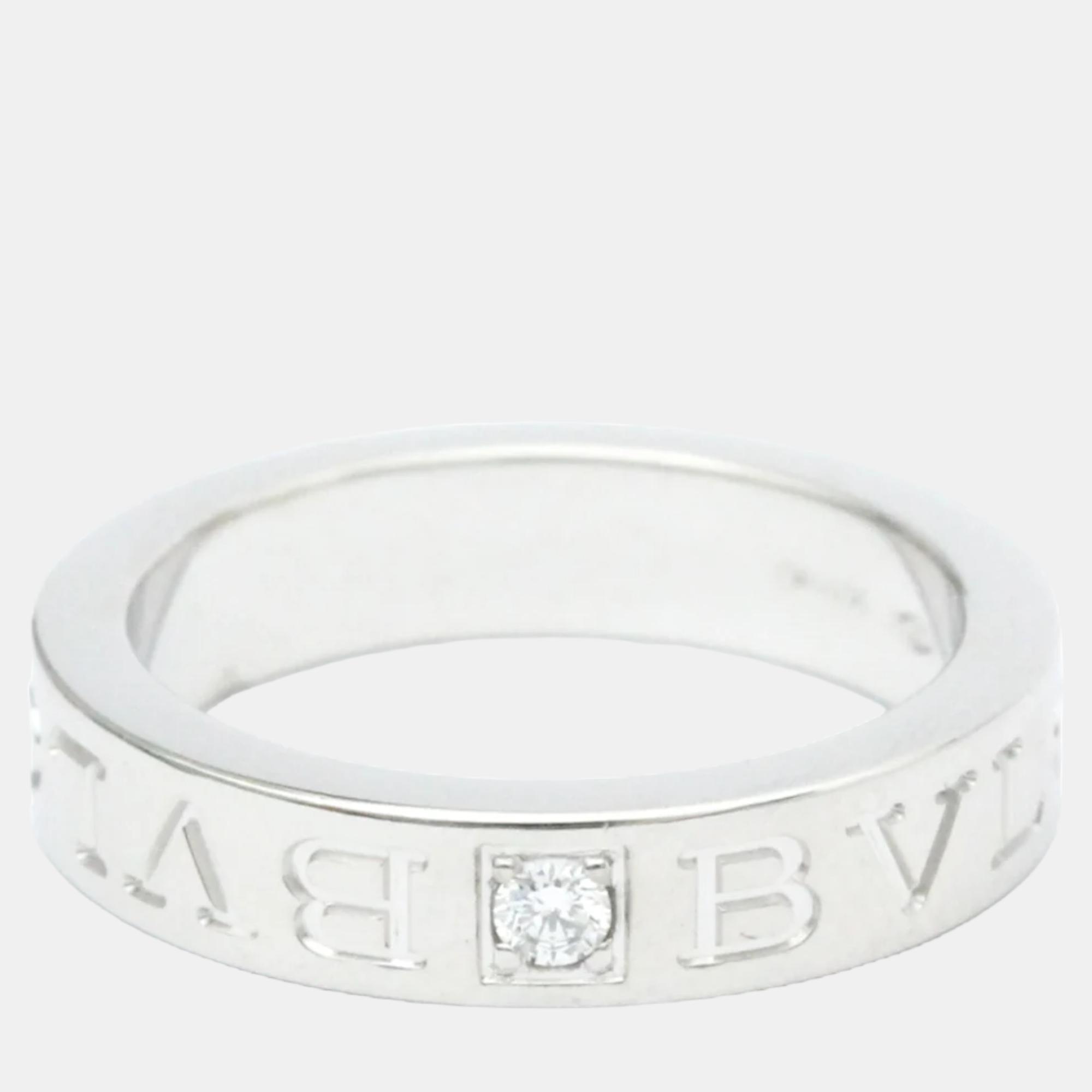 

Bvlgari Bvlgari Bvlgari 18K White Gold Diamond Ring EU 49