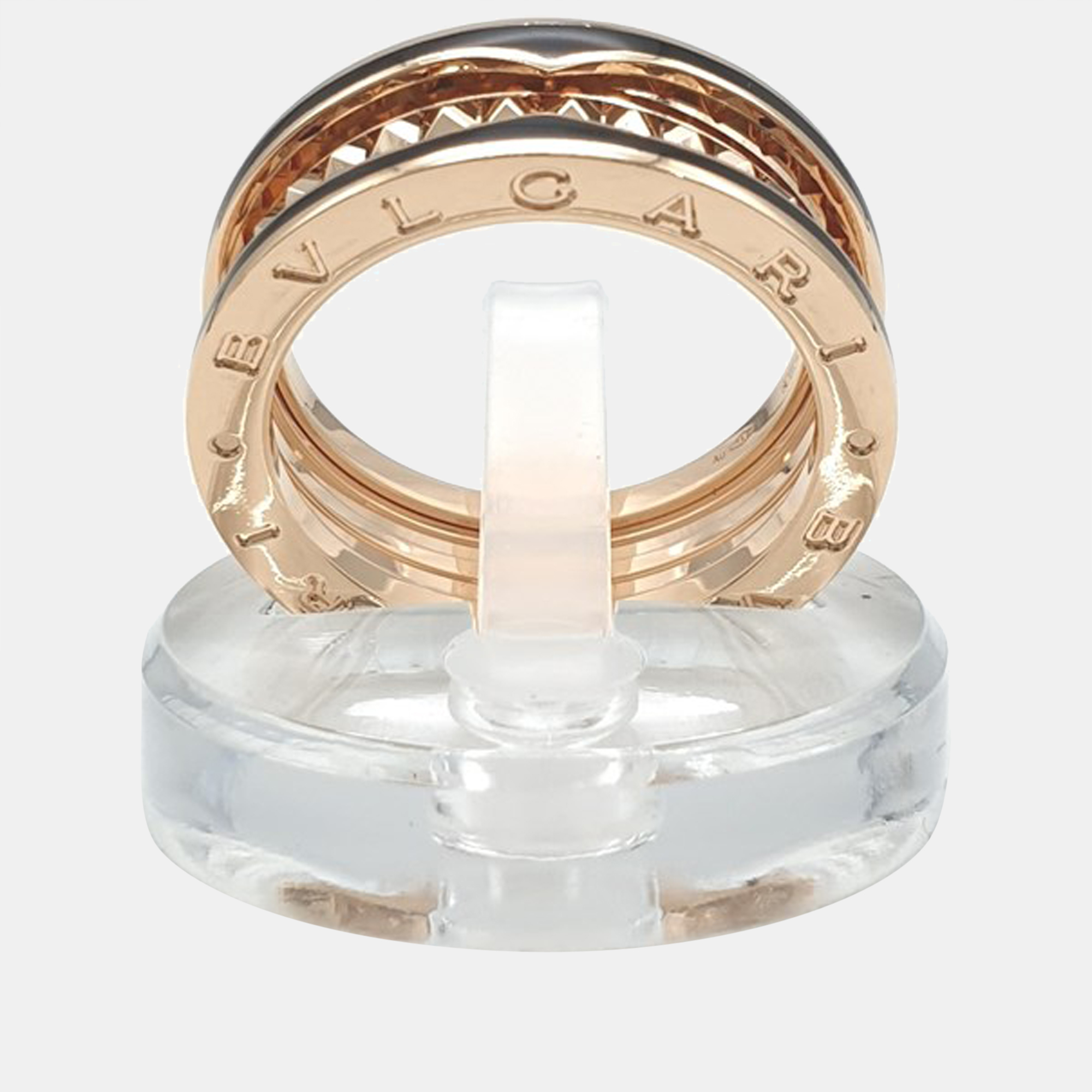 

Bvlgari B.Zero1 18K Rose Gold Ceramic Ring EU 59