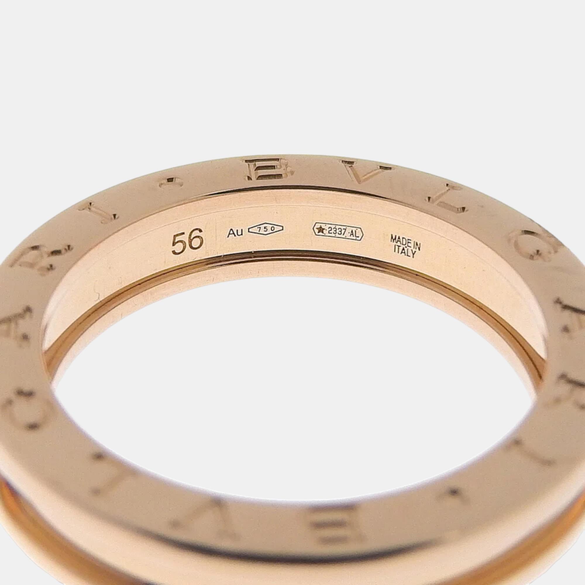

Bvlgari B.Zero1 1-Band 18K Rose Gold Ring EU 56