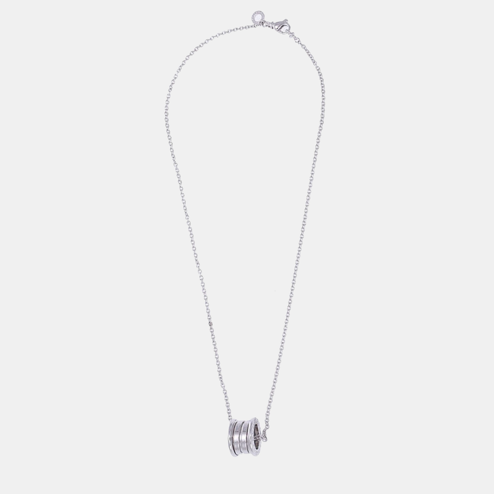 

Bvlgari B.Zero1 18K White Gold Necklace, Silver