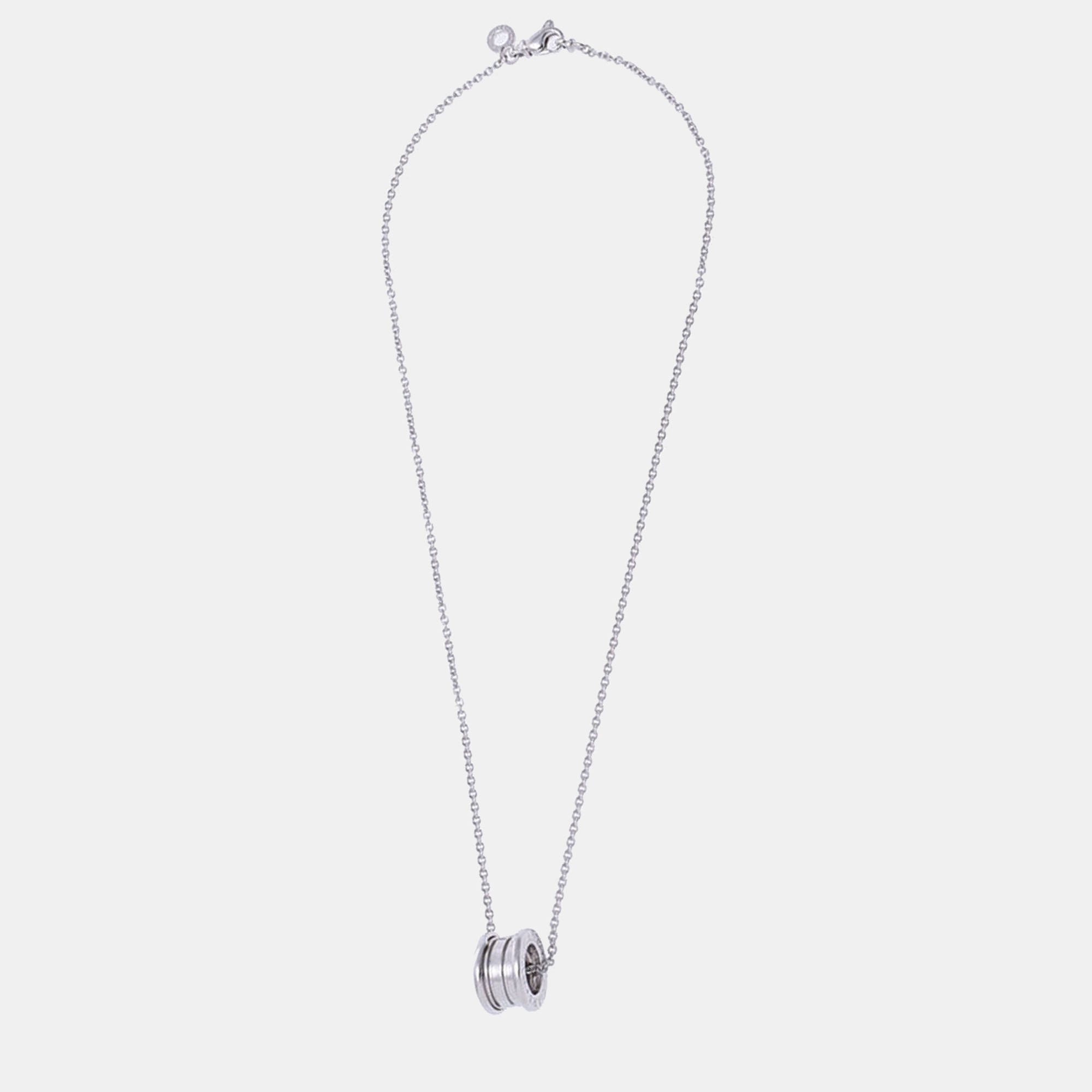 

Bvlgari B.Zero1 18K White Gold Necklace, Silver