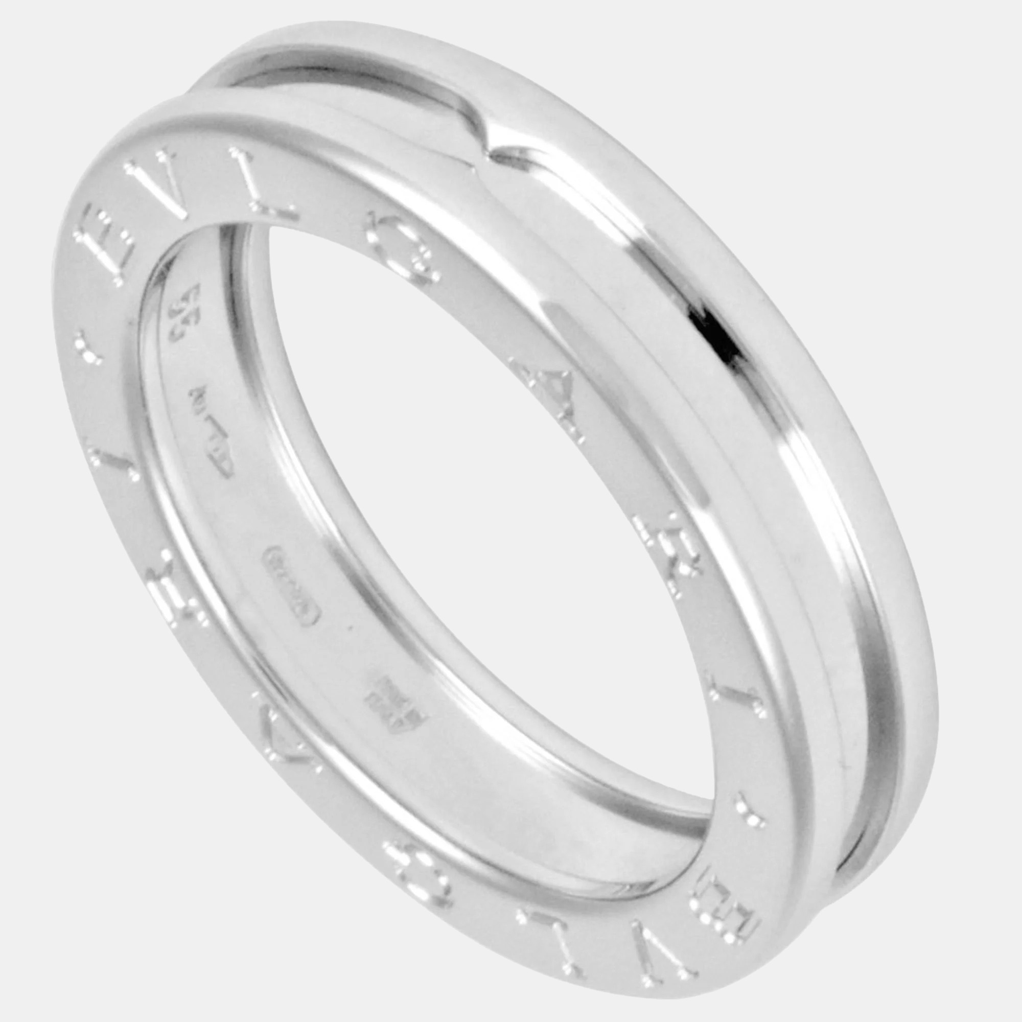 

Bvlgari B.Zero1 1-Band 18K White Gold Ring EU, Silver