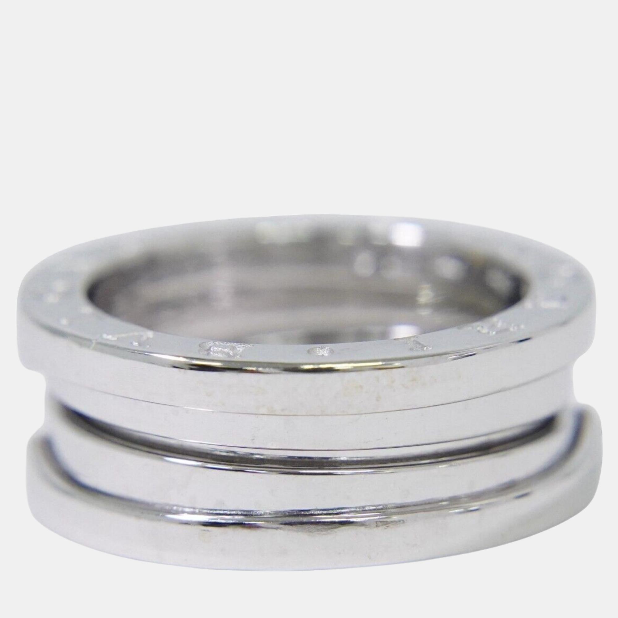 

Bulgari Silver White Gold B.Zero1 ring jewelry