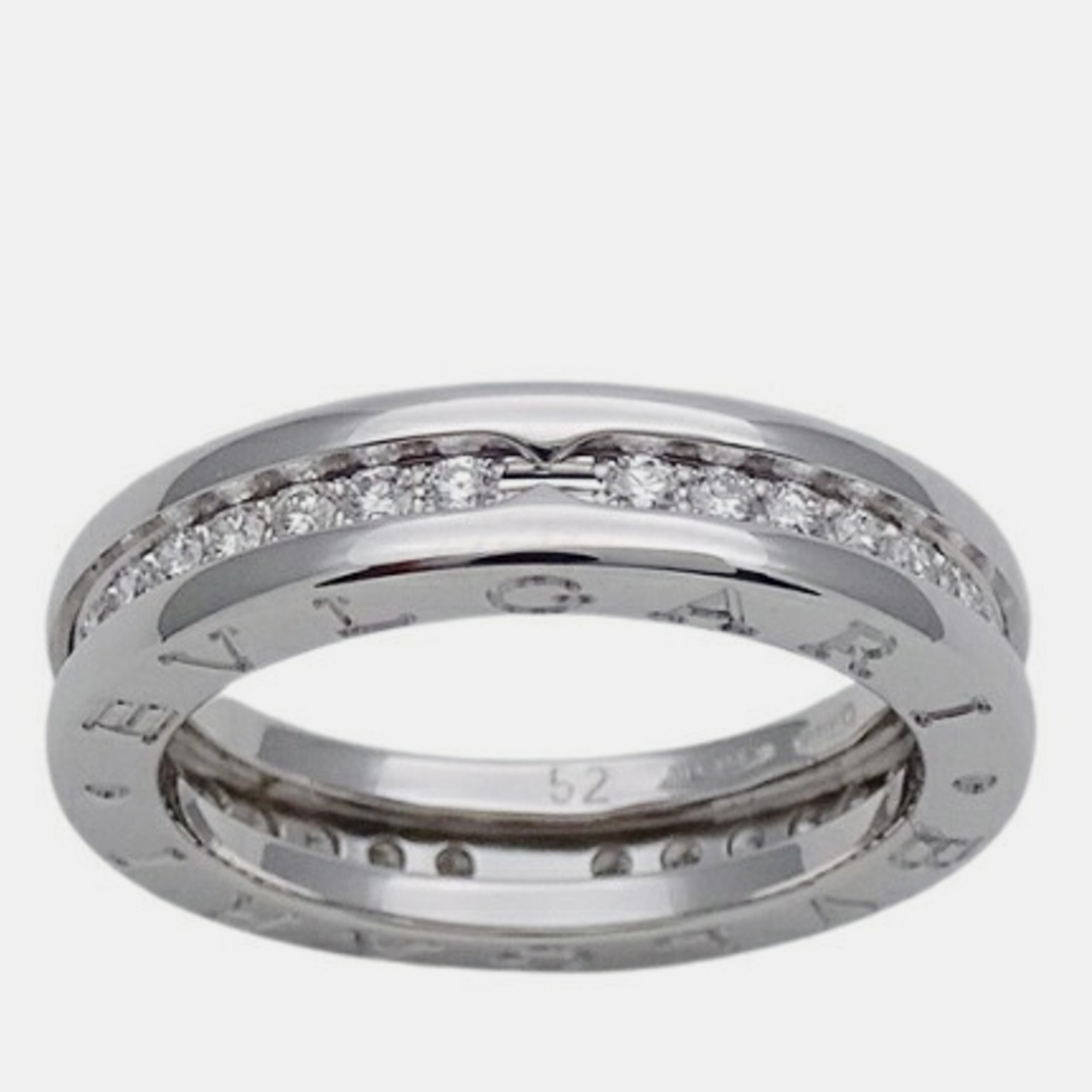 

Bvlgari B.Zero1 18K White Gold Diamond Ring EU 52