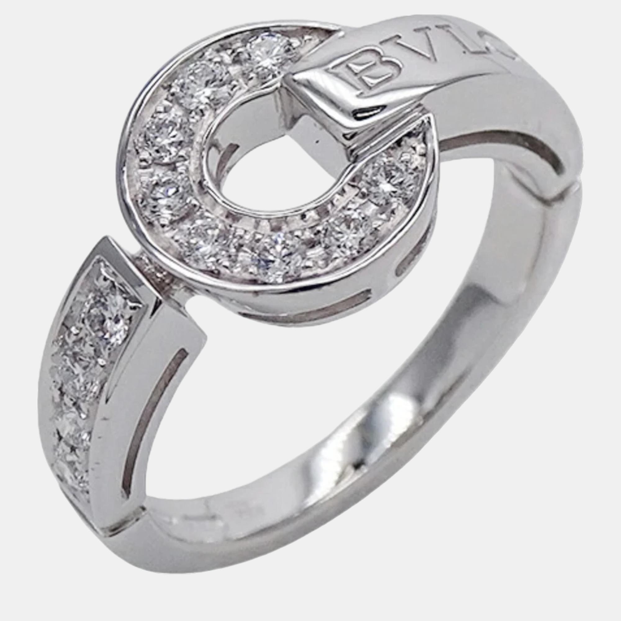 

Bvlgari Bvlgari Bvlgari 18K White Gold Diamond Ring EU 52