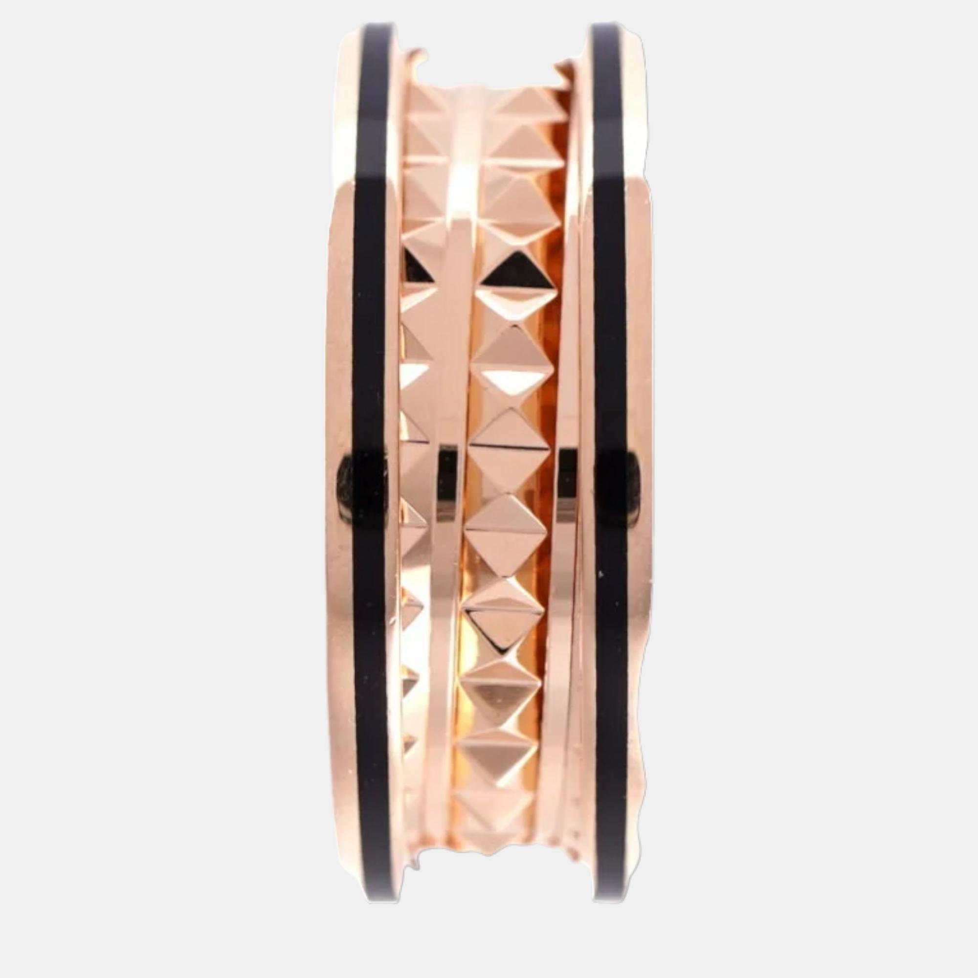 

Bvlgari B.Zero1 18K Rose Gold Ceramic Ring EU 57