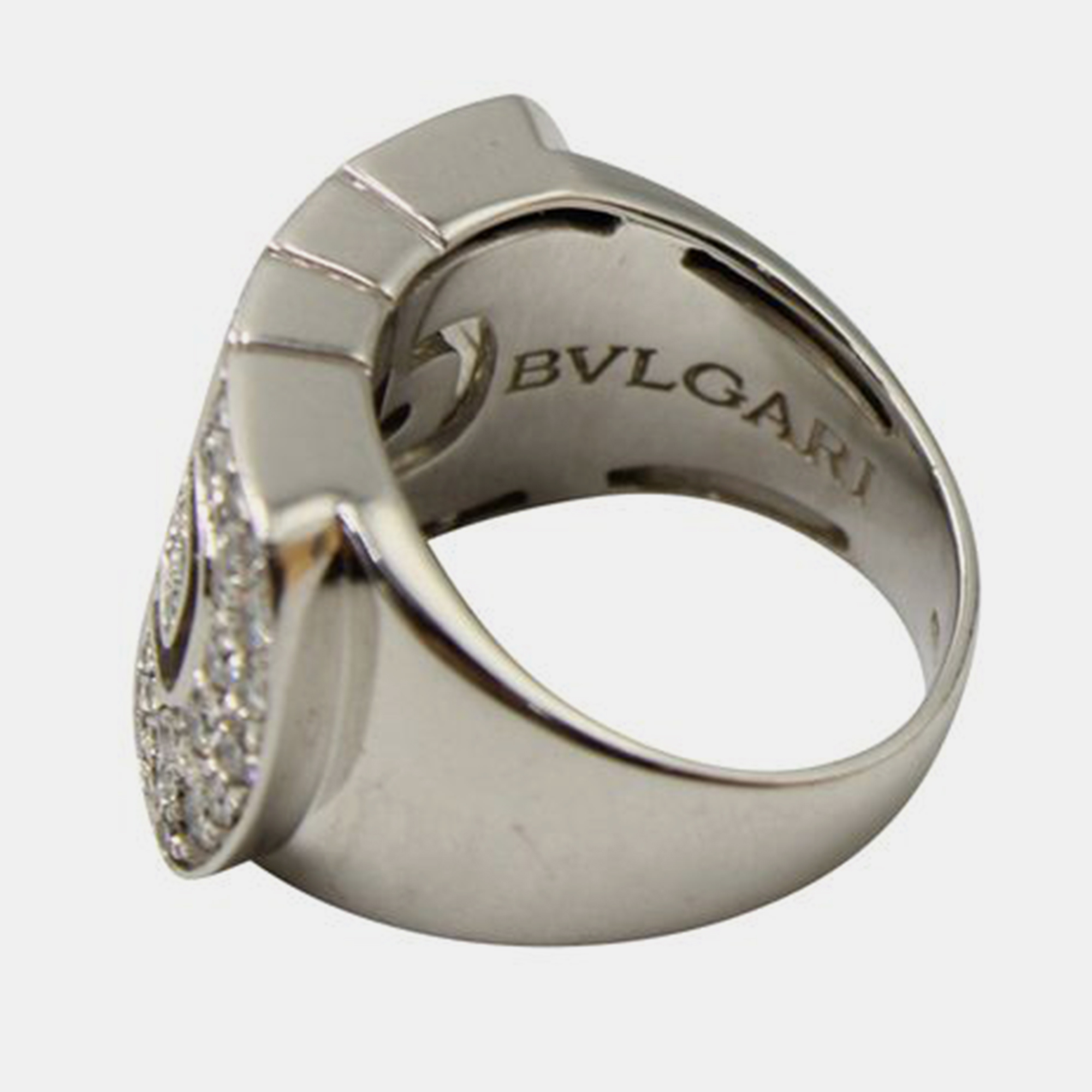 

BVLGARI Parentesi White Gold Ring with Diamonds EU 50.5