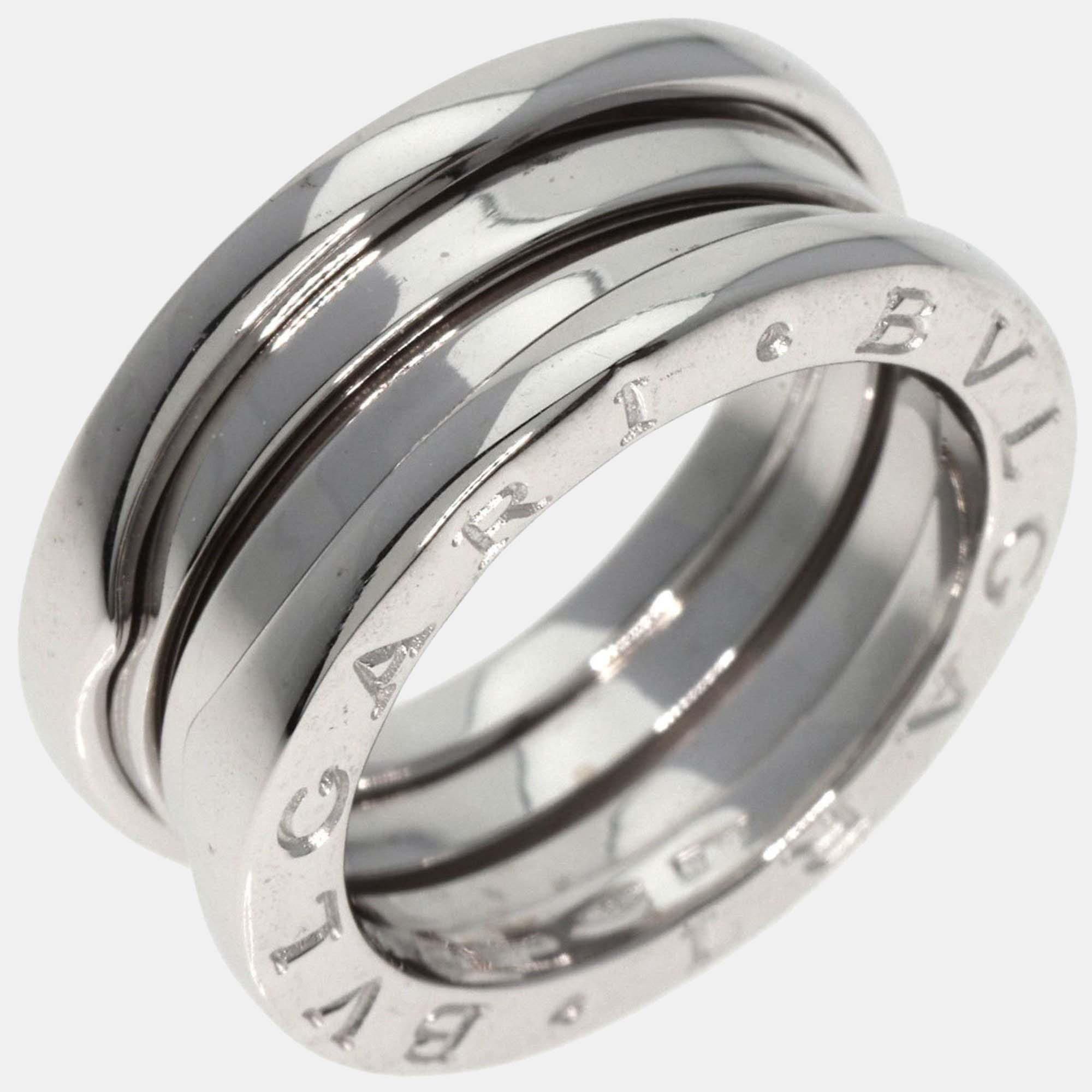 Bvlgari B.Zero1 18K White Gold Ring EU 50