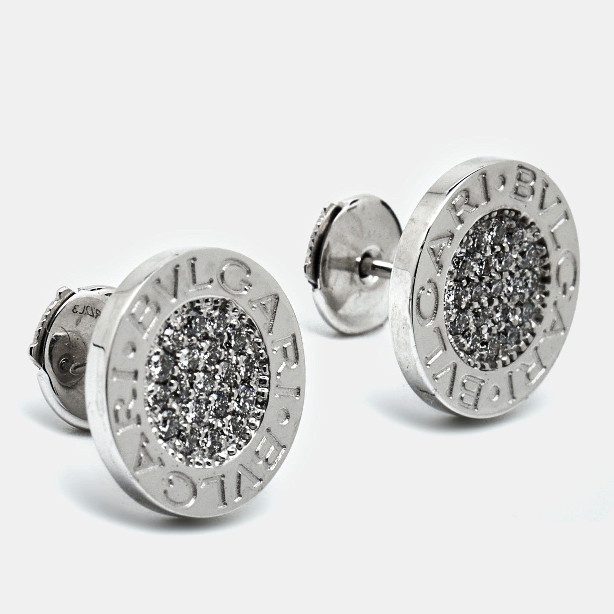 

Bvlgari Bvlgari Diamonds 18k White Gold Stud Earrings