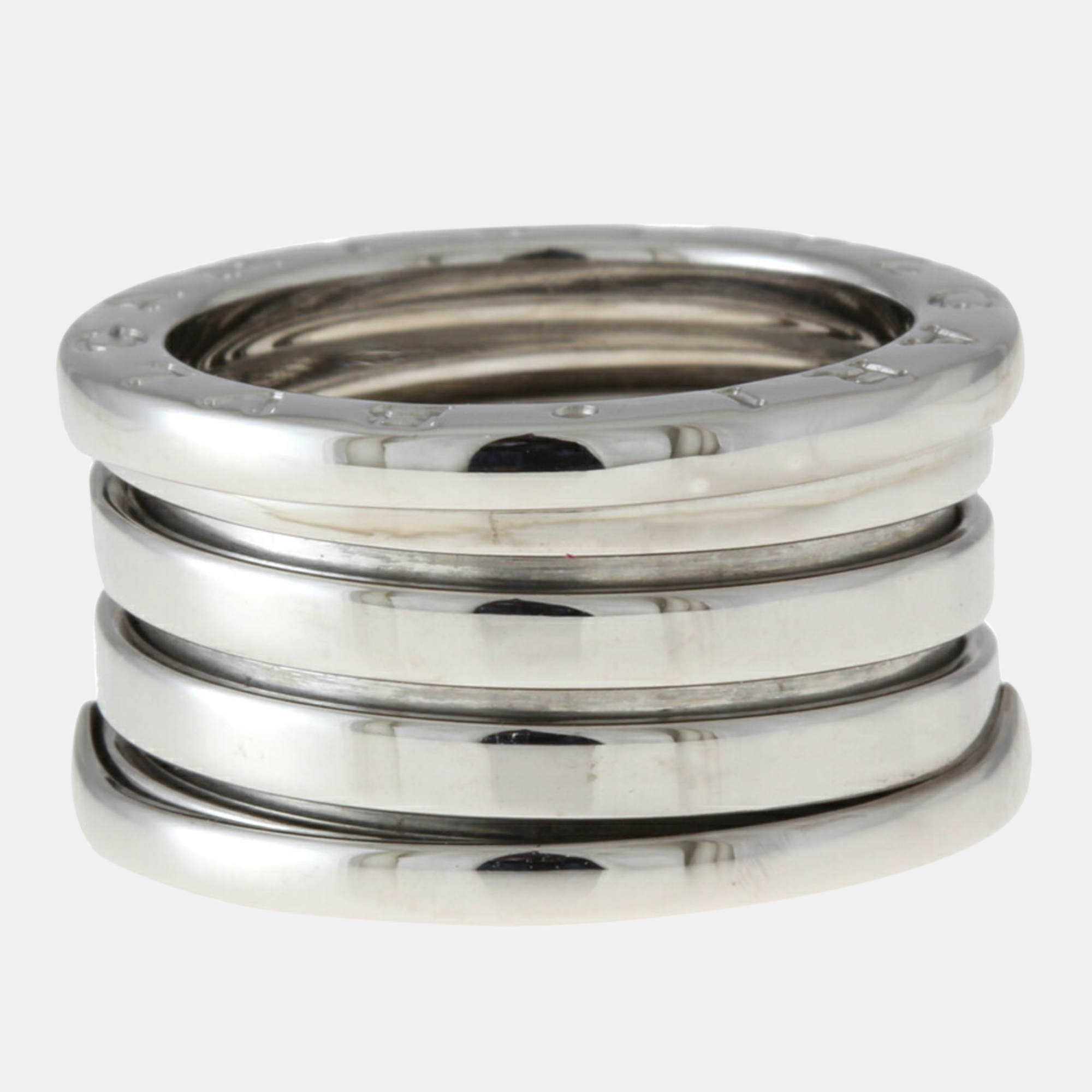 

Bvlgari 18K White Gold B.Zero1 Band Ring EU 50
