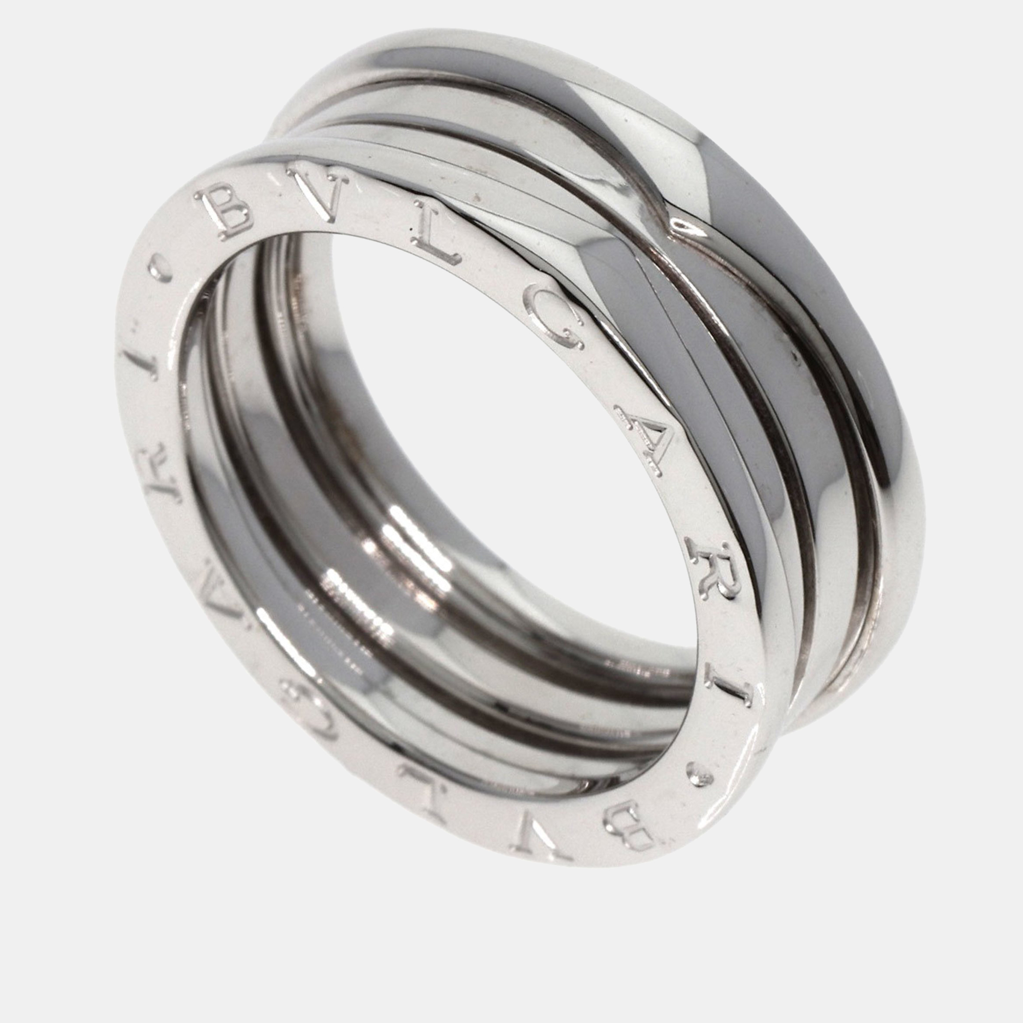 

Bvlgari 18K White Gold B.Zero1 Band Ring EU 60