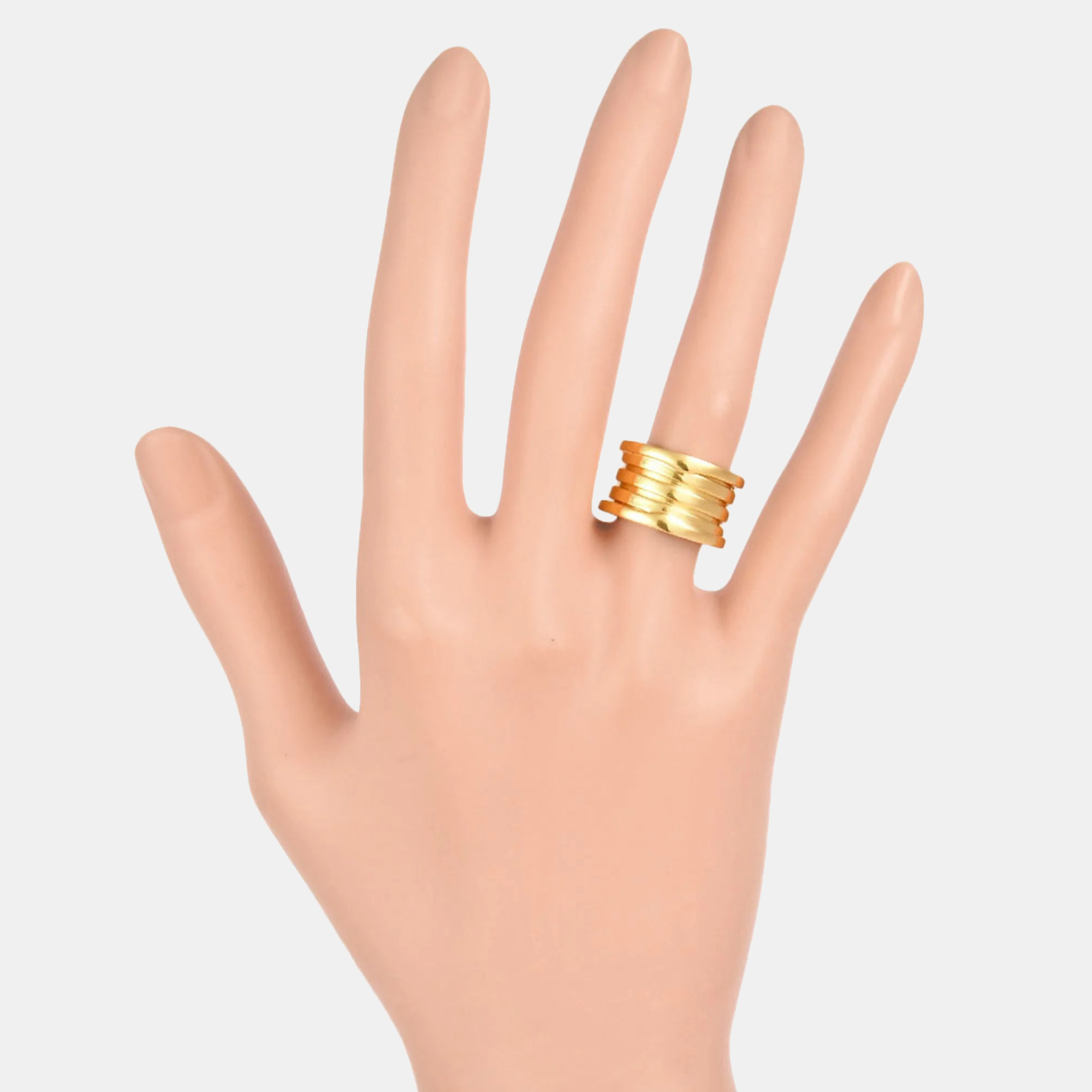 

Bvlgari 18K Yellow Gold B.Zero1 Band Ring EU 49