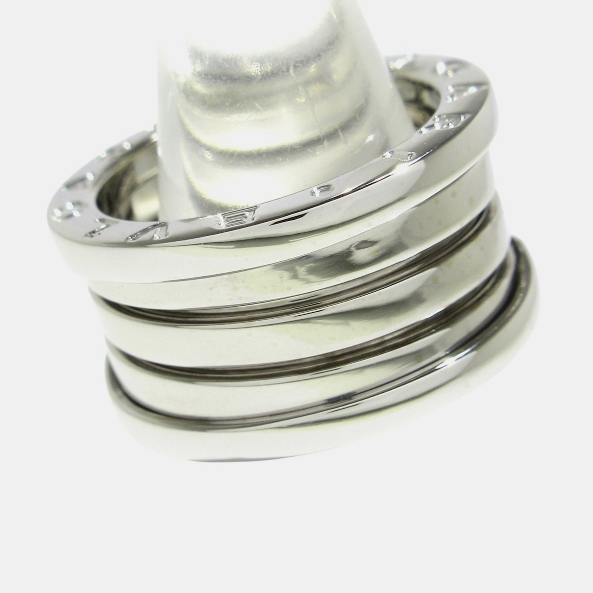

Bvlgari 18K White Gold B.Zero1 Band Ring EU 50