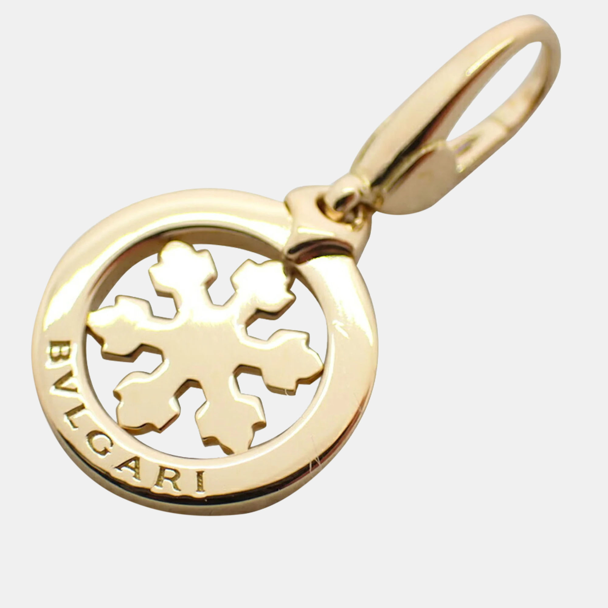 

Bvlgari 18K Yellow Gold Snowflake Charm Pendant Necklace