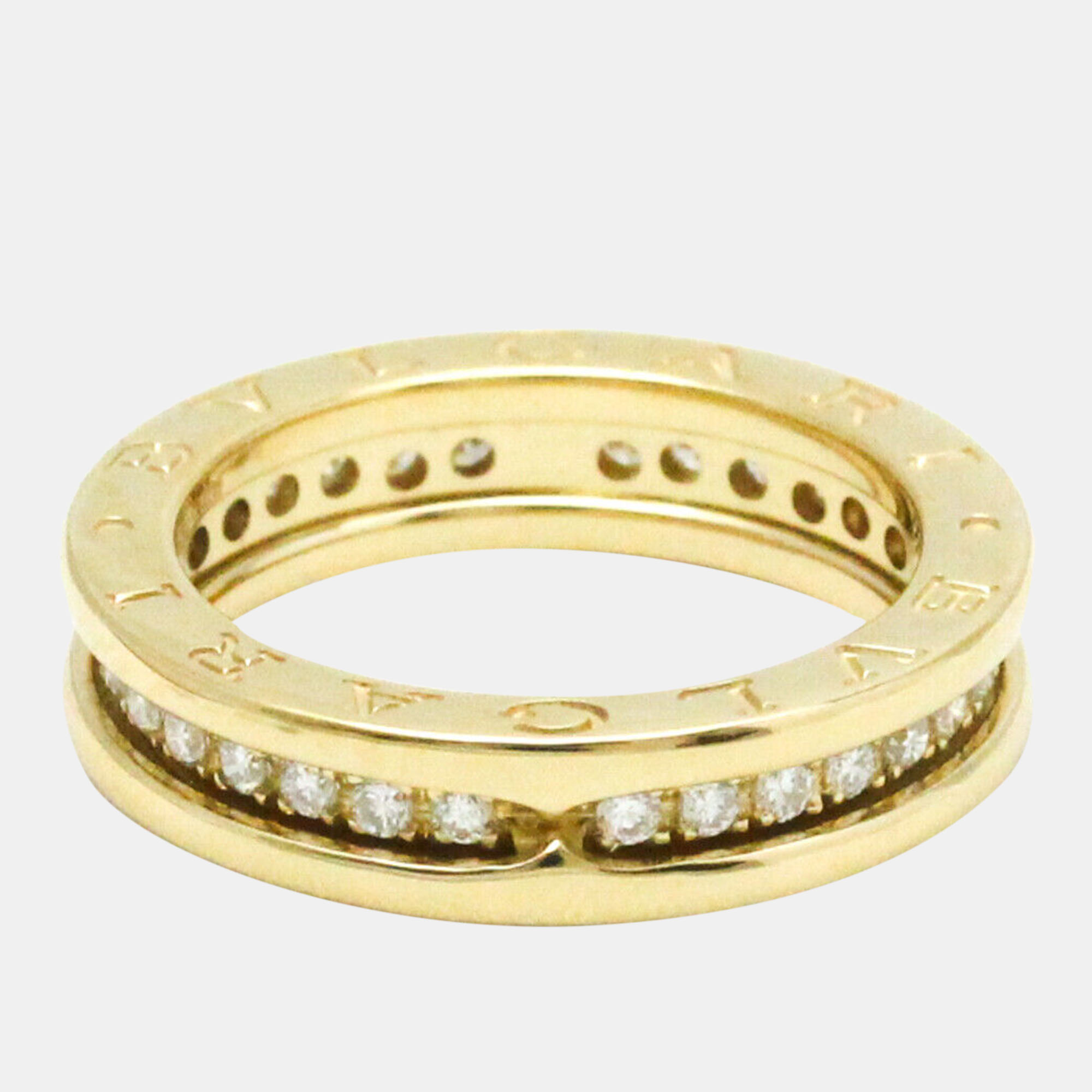 

Bvlgari 18K Yellow Gold, Diamond B.Zero1 Band Ring EU 51