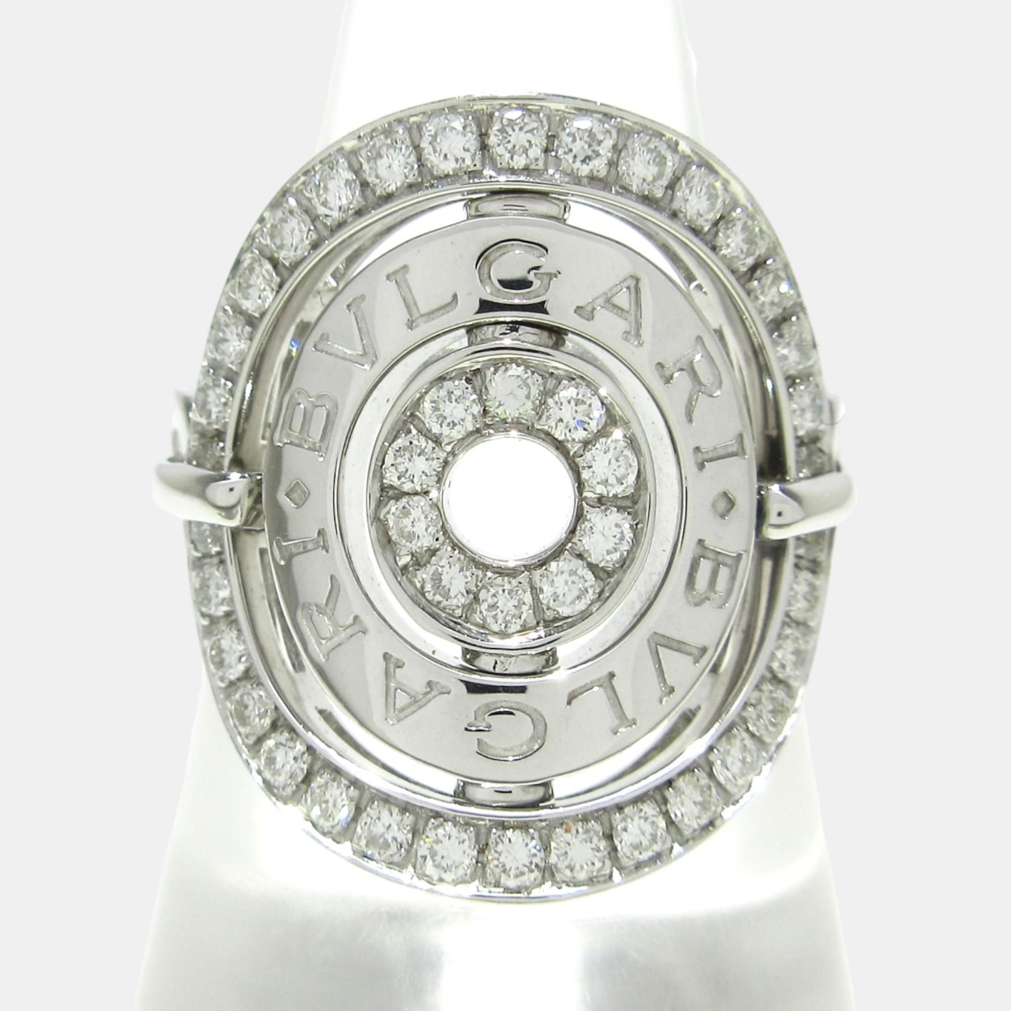 

Bulgari 18K White Gold Astrale Ring 52