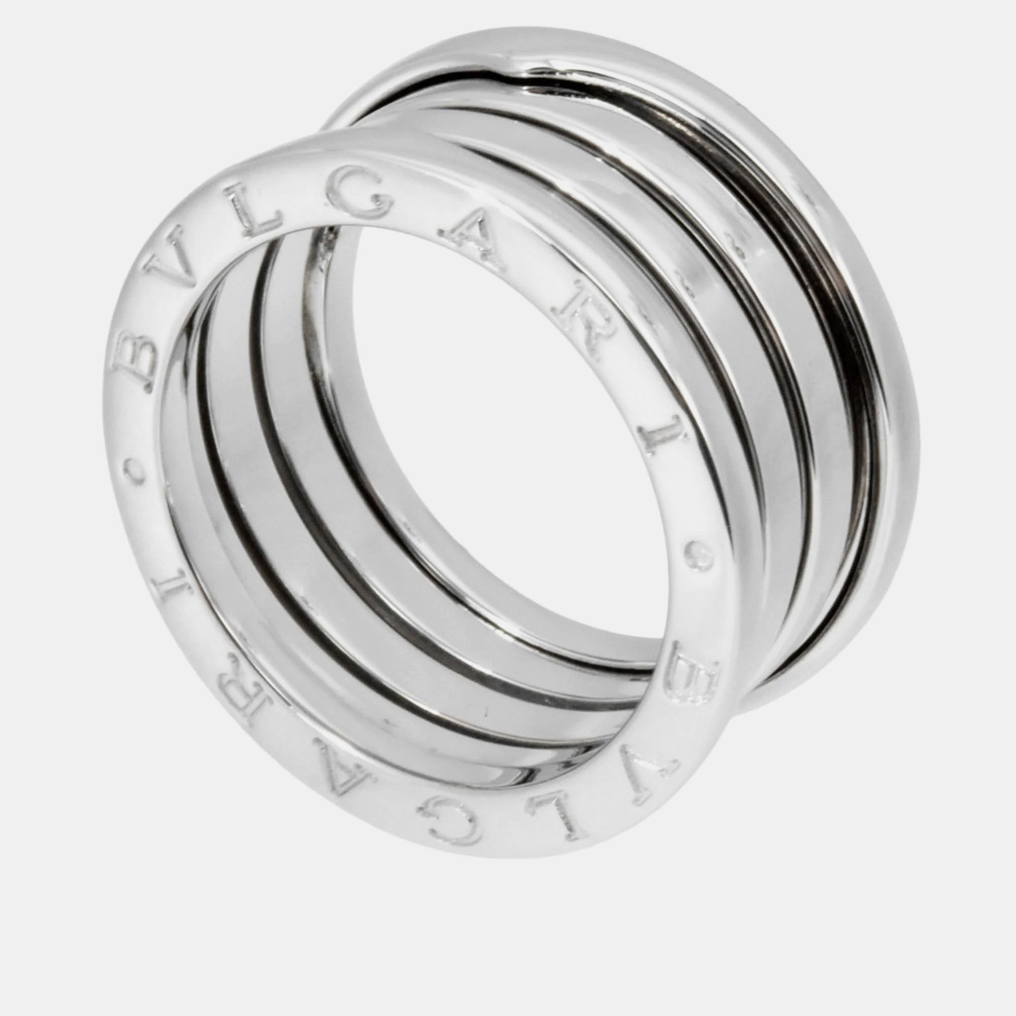 

Bvlgari 18K White Gold B.Zero1 Band Ring EU 56