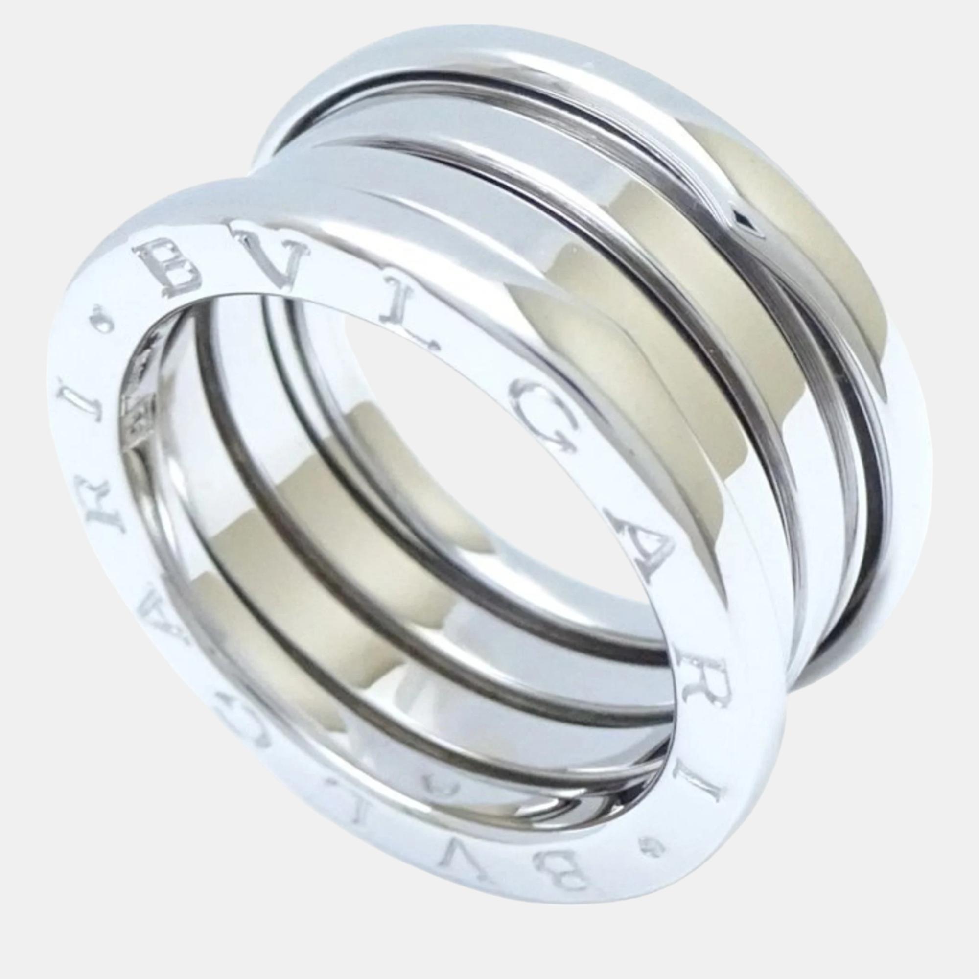 

Bvlgari 18K White Gold B.Zero1 Band Ring EU 55