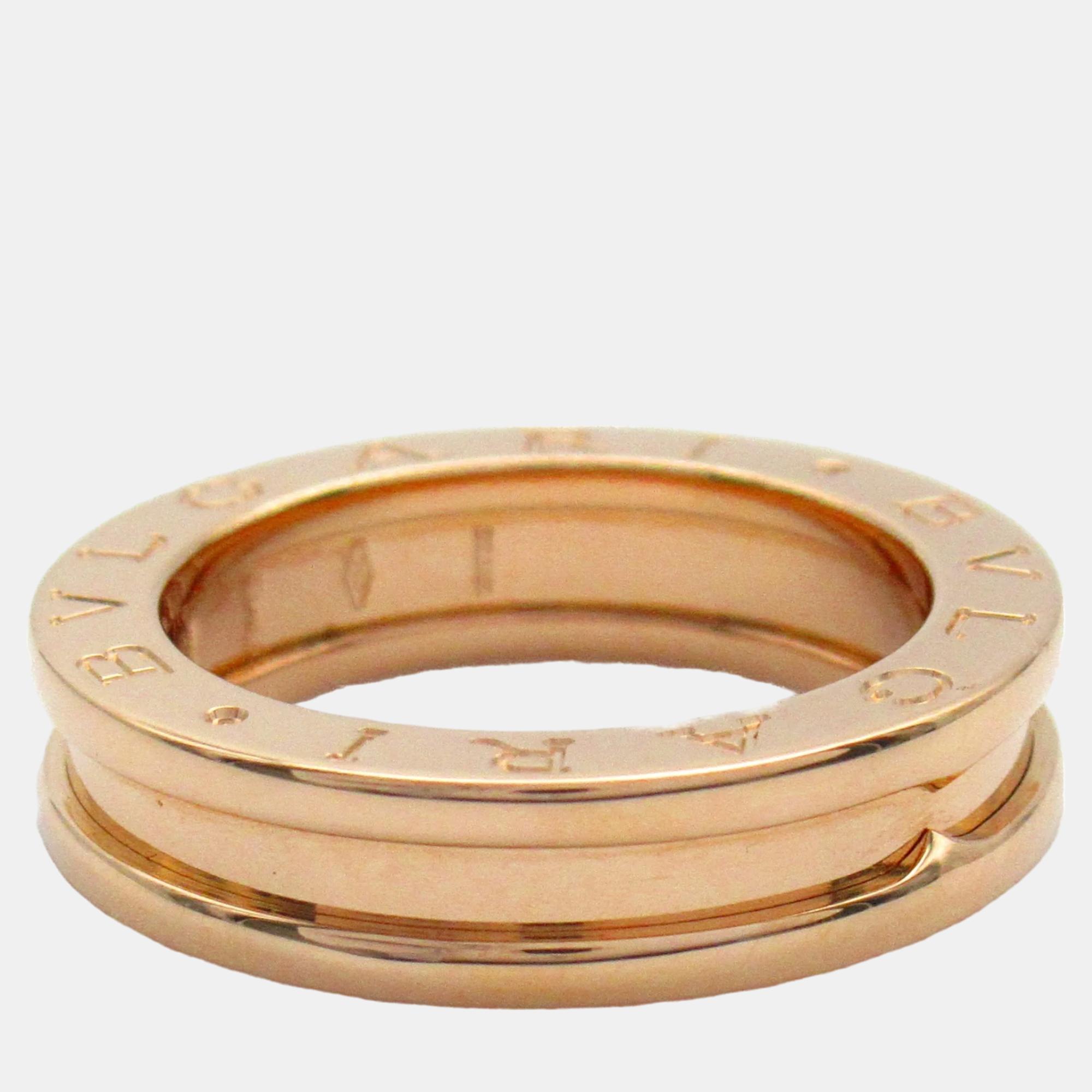 

Bvlgari 18K Rose Gold B.Zero1 Band Ring EU 50