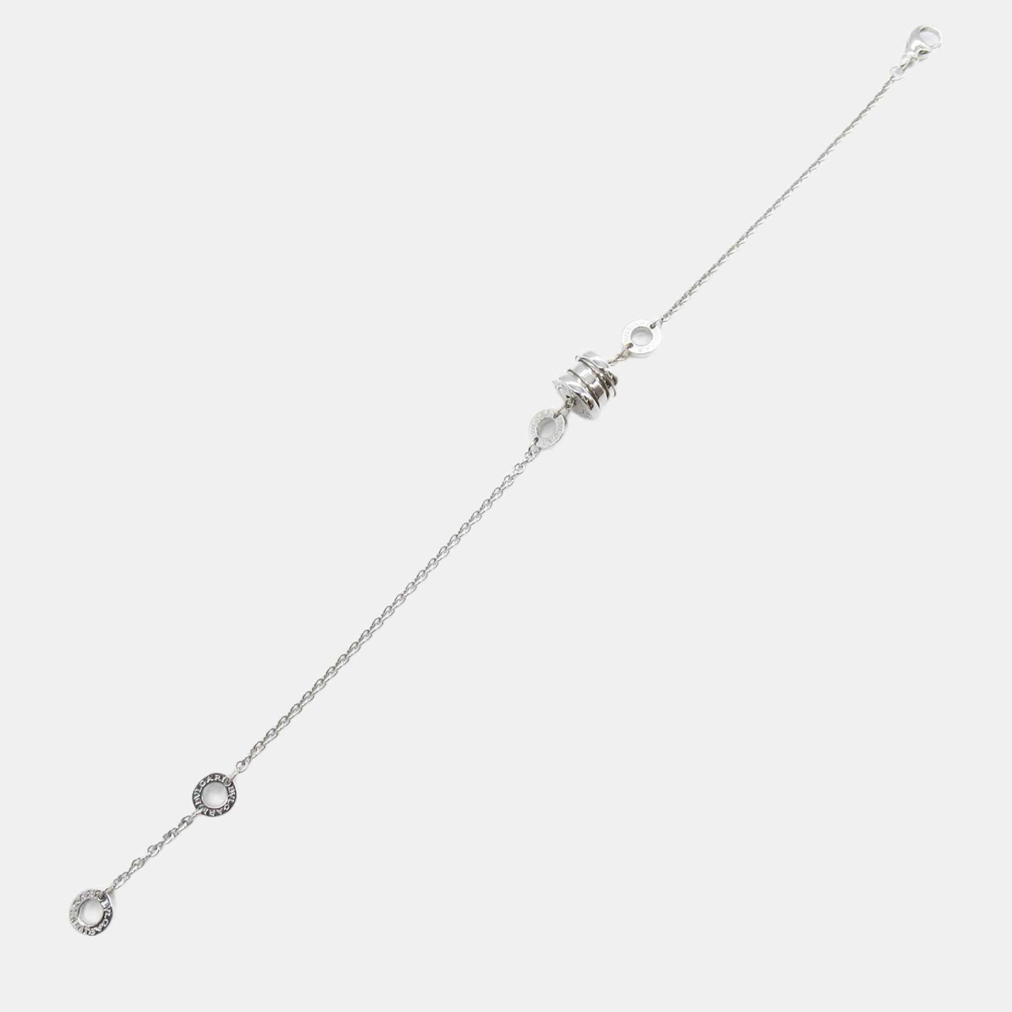 

Bvlgari 18K White Gold B.Zero1 Station Bracelet