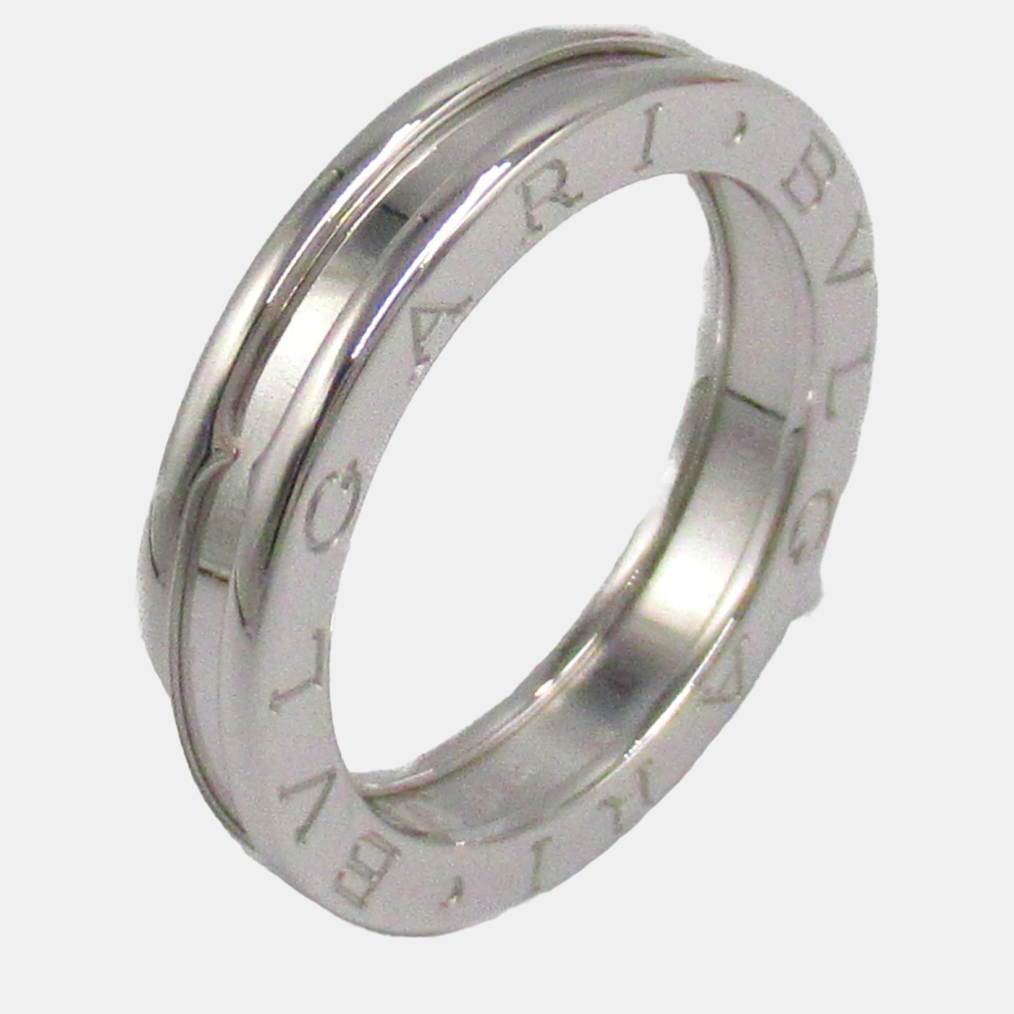 

Bvlgari 18K White Gold B.Zero1 Band Ring EU 58