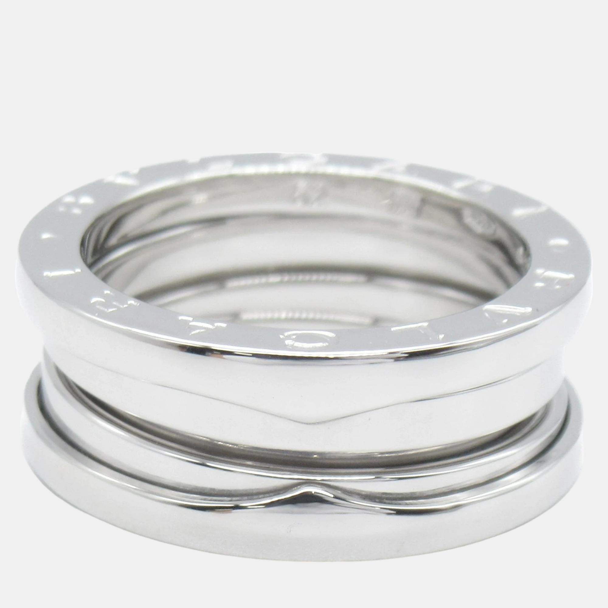 

Bvlgari 18K White Gold B.Zero1 Band Ring EU 52